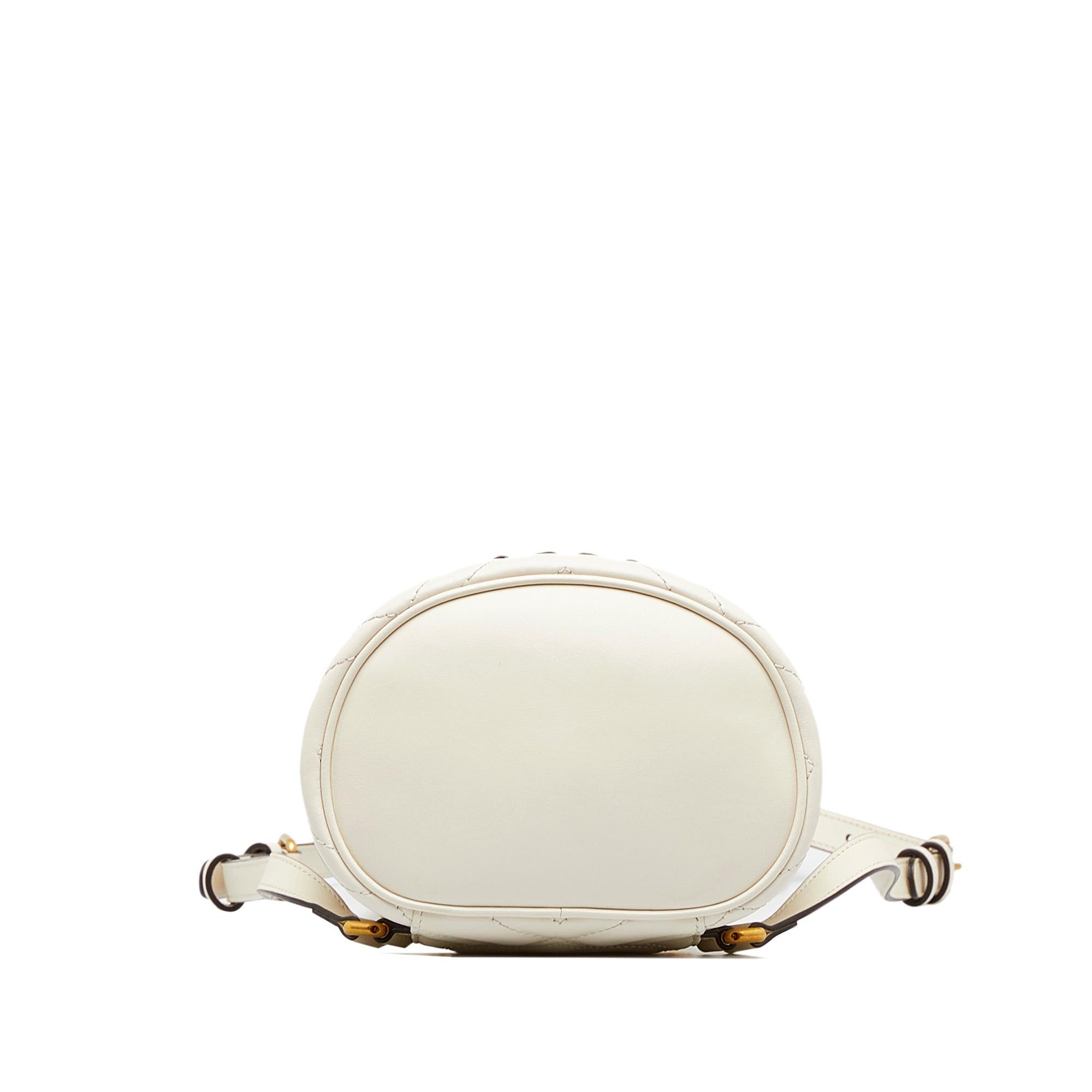 Gucci Gucci Mini GG Marmont Matelasse Backpack White Size ONE SIZE - 4 Thumbnail
