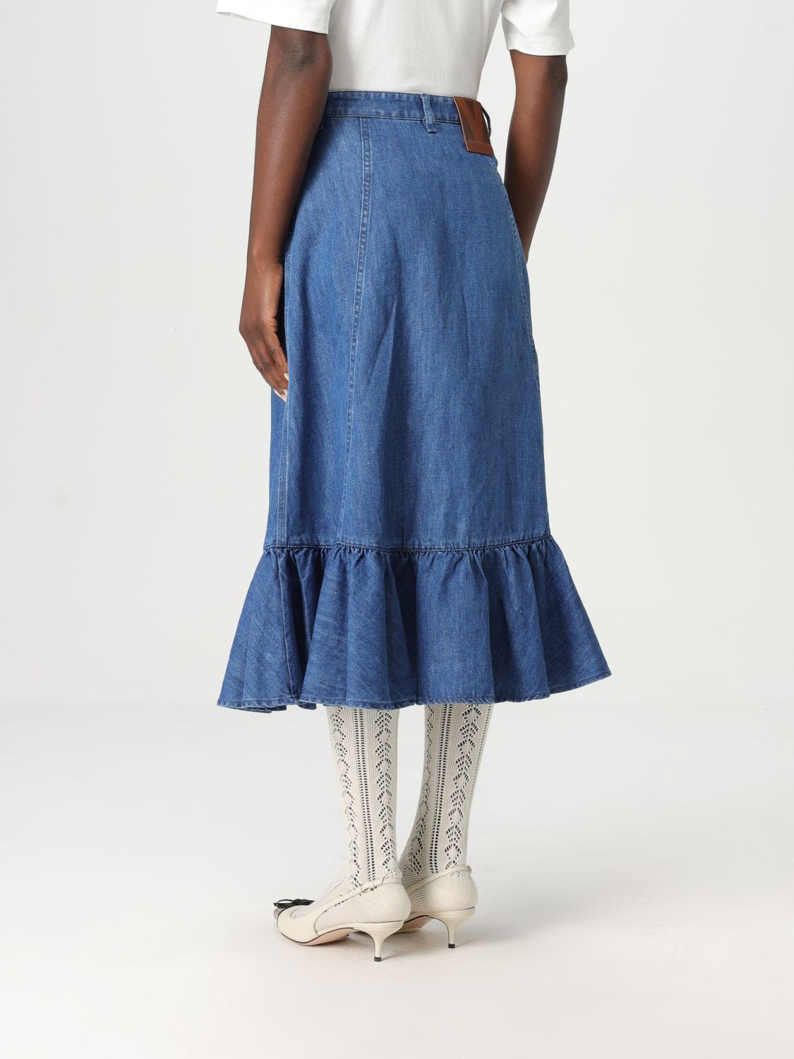 Valentino Valentino Skirt Woman Blue Size 26" / US 2 / IT 38 - 3 Thumbnail