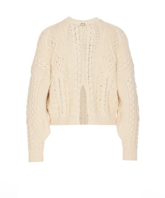TWINSET TWINSET Women Sweater 251TP3461 12140 Beige Size S / US 4 / IT 40 - 2 Thumbnail