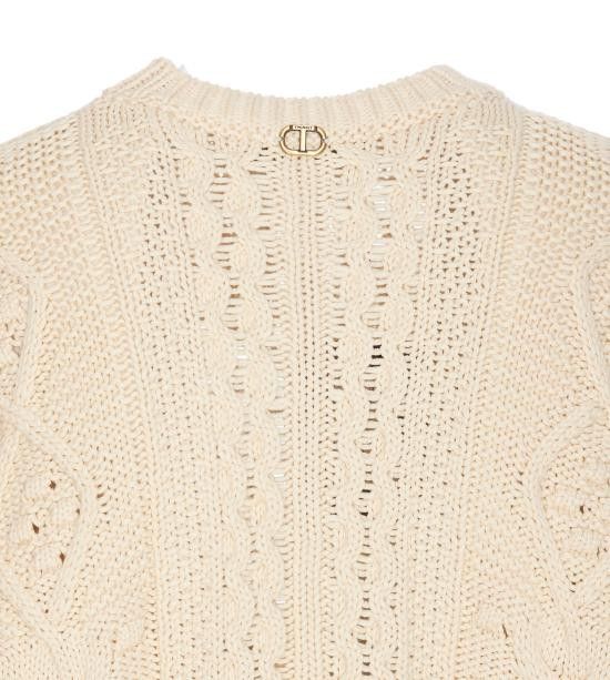 TWINSET TWINSET Women Sweater 251TP3461 12140 Beige Size XS / US 0-2 / IT 36-38 - 3 Thumbnail
