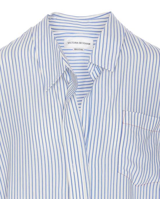 Victoria Beckham VICTORIA BECKHAM Women Shirts SH006015A 9227 Blue Size M / US 6-8 / IT 42-44 - 4 Thumbnail