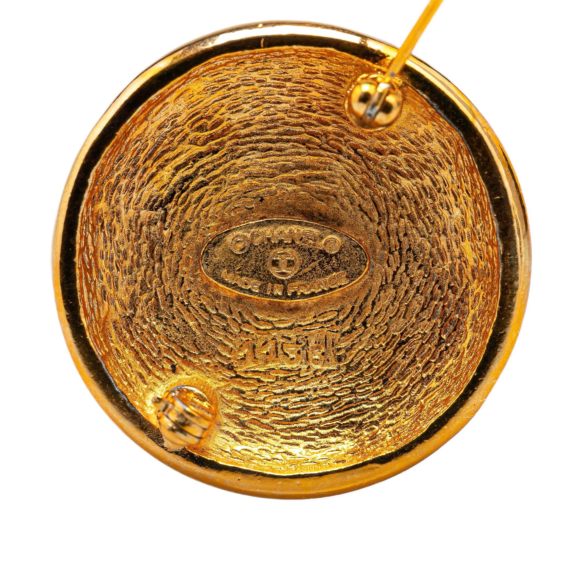 Chanel Chanel Gold Plated CC Brooch Gold Size ONE SIZE - 3 Thumbnail