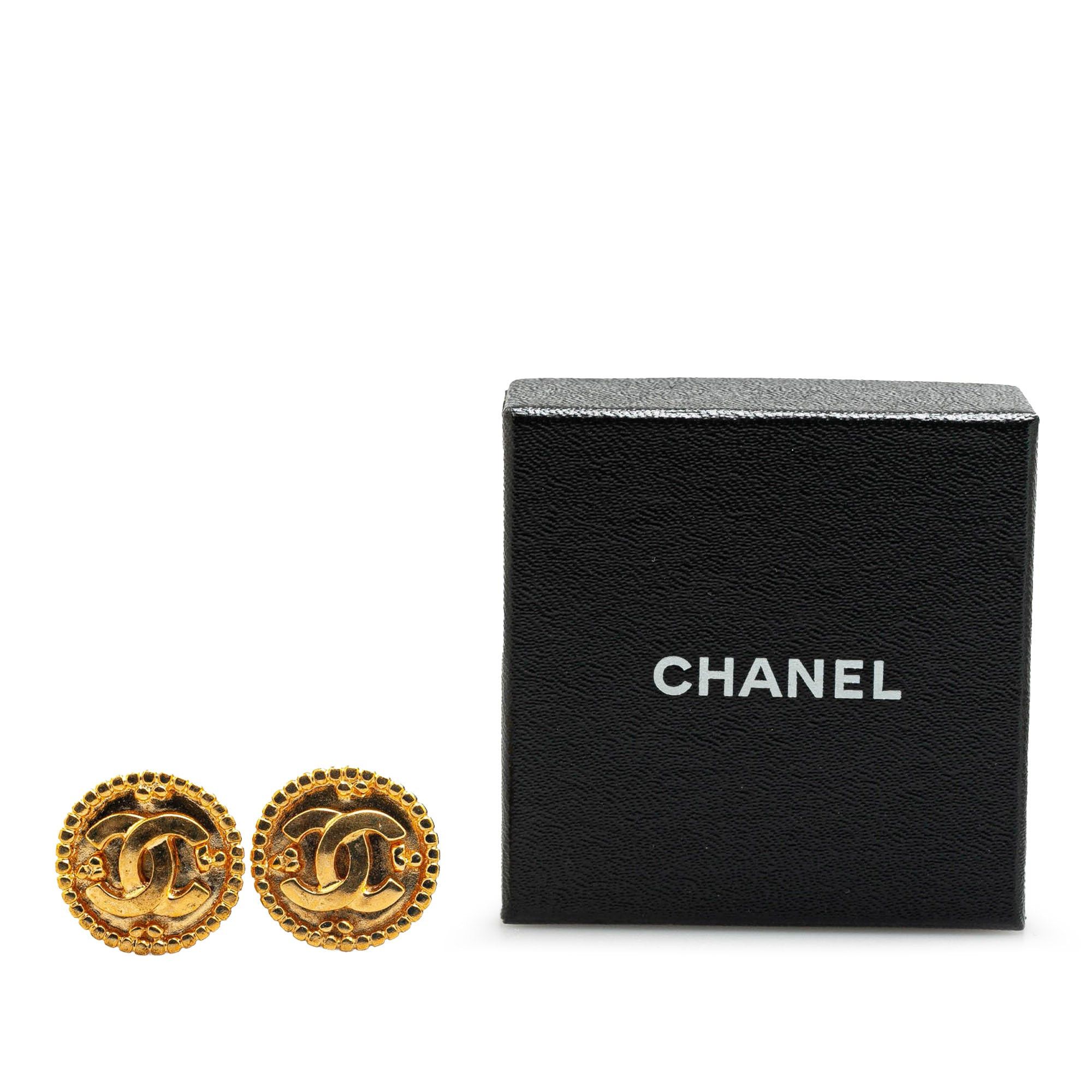Chanel Chanel Gold Plated CC Clip On Earrings Gold Size ONE SIZE - 4 Thumbnail