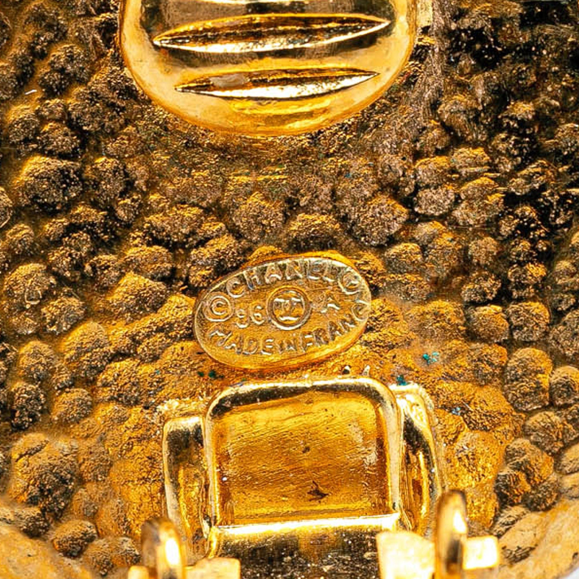 Chanel Chanel Gold Plated CC Clip On Earrings Gold Size ONE SIZE - 3 Thumbnail