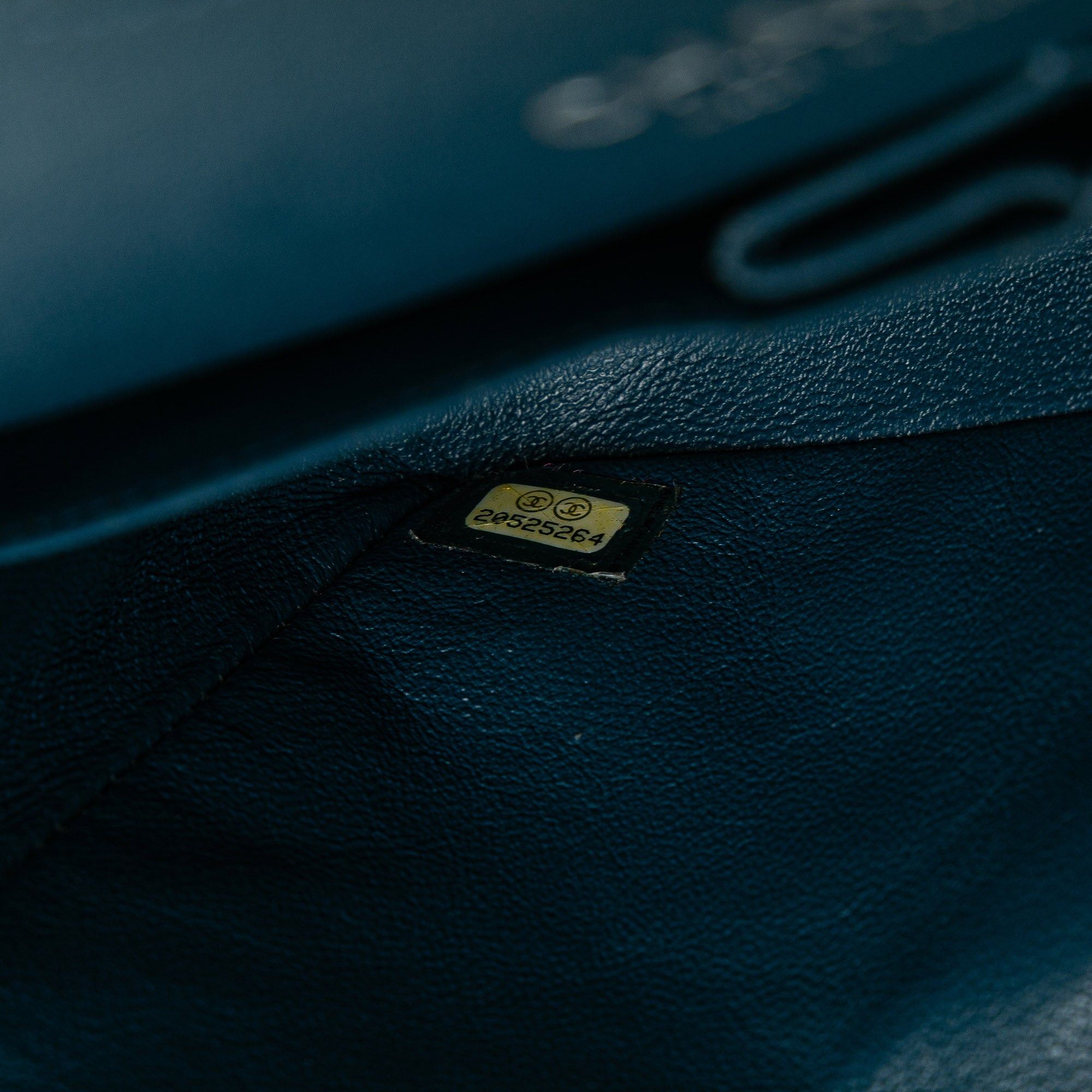 Chanel Chanel Medium Classic Caviar Double Flap Blue Size ONE SIZE - 6 Thumbnail