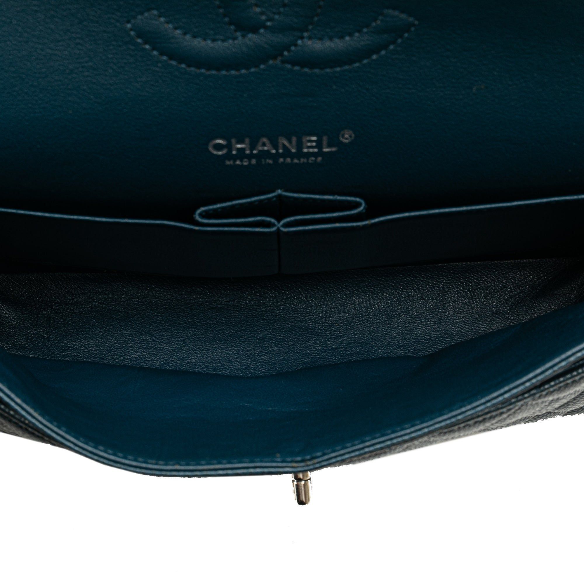 Chanel Chanel Medium Classic Caviar Double Flap Blue Size ONE SIZE - 4 Thumbnail