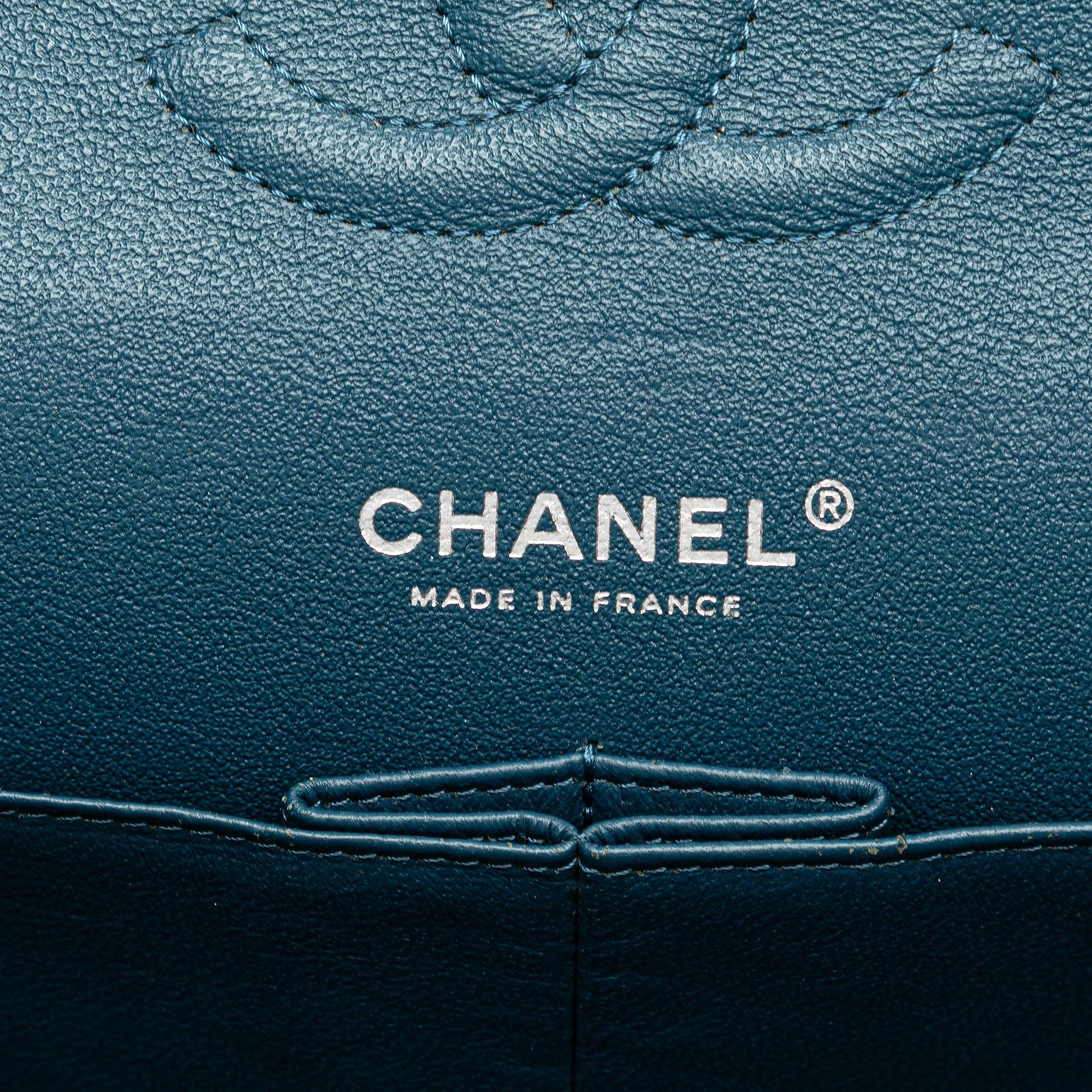 Chanel Chanel Medium Classic Caviar Double Flap Blue Size ONE SIZE - 5 Thumbnail
