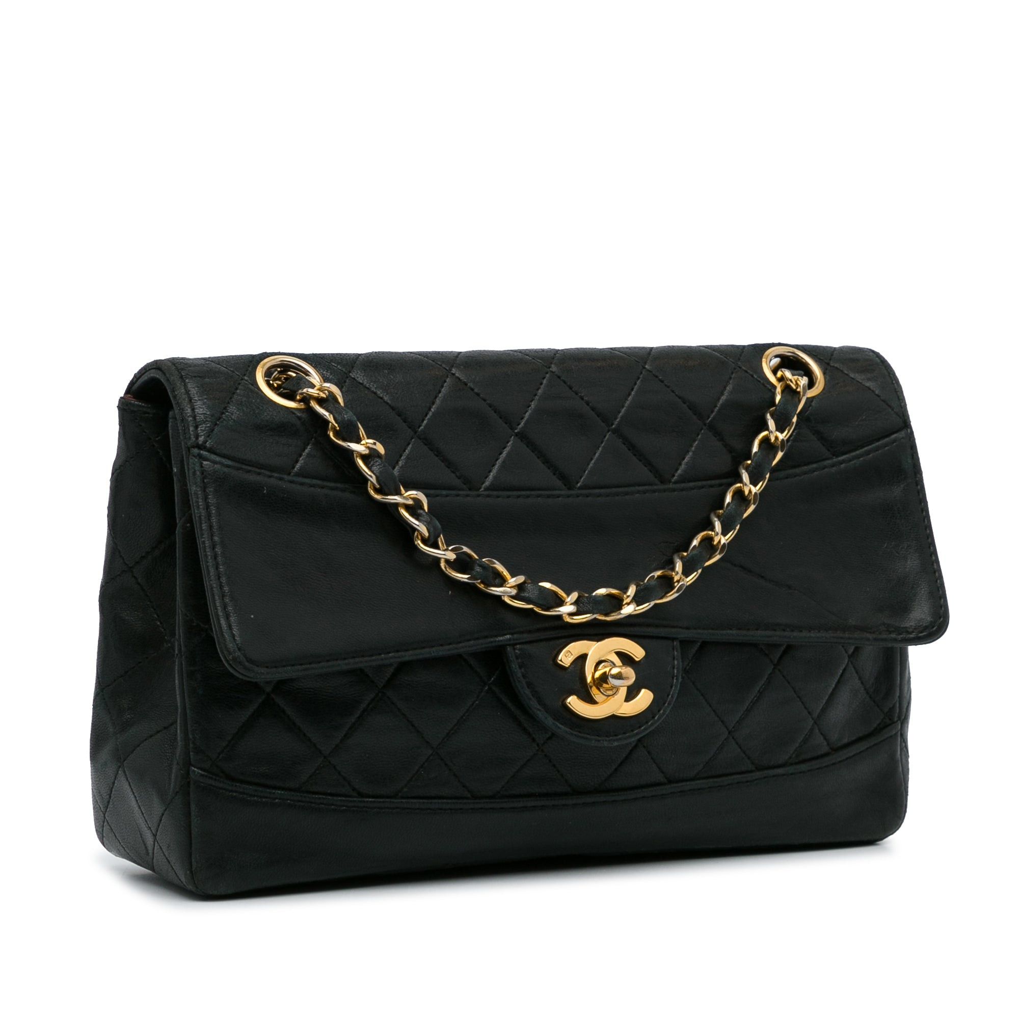 Chanel Chanel Quilted Lambskin Shoulder Bag Black Size ONE SIZE - 2 Thumbnail