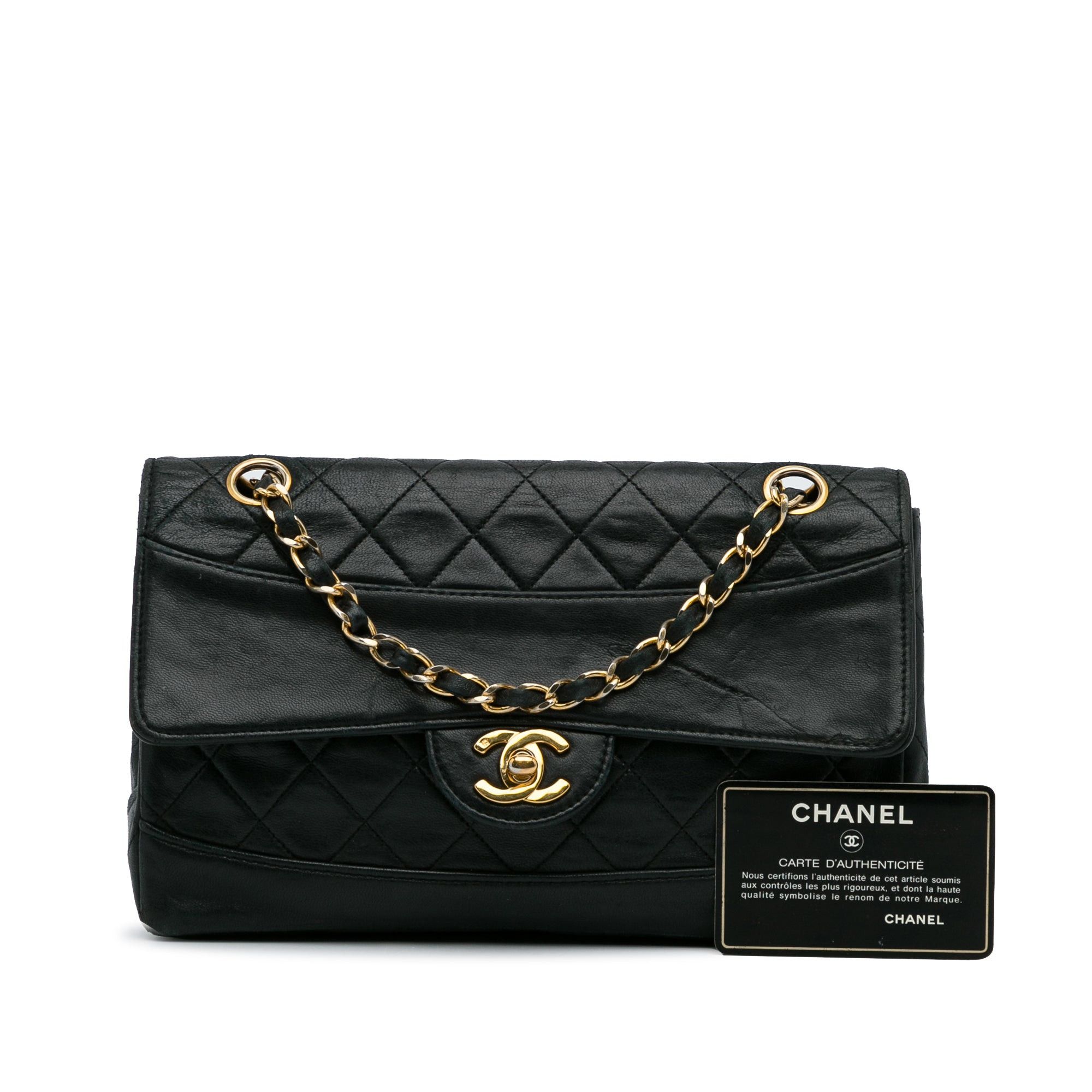 Chanel Chanel Quilted Lambskin Shoulder Bag Black Size ONE SIZE - 18 Thumbnail