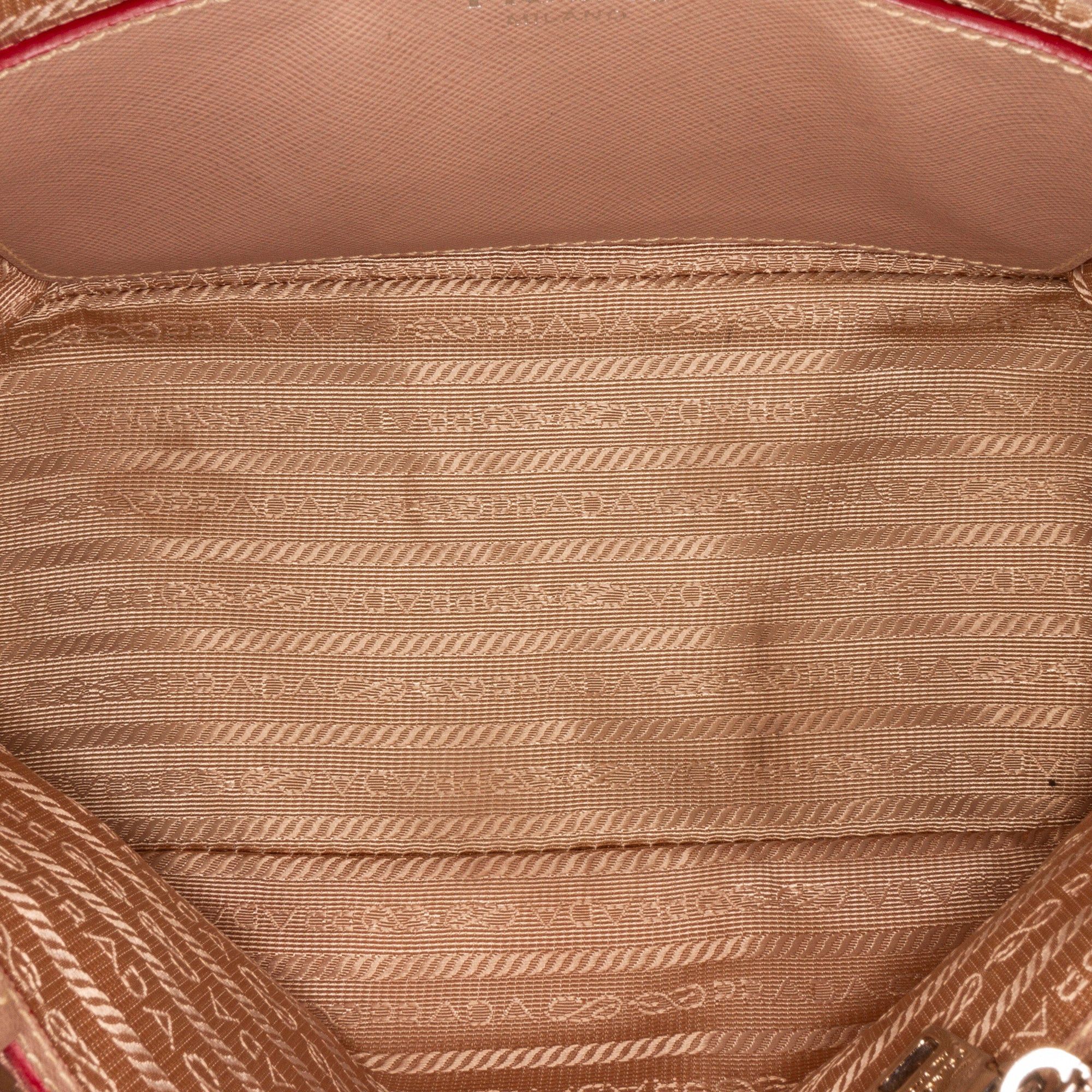 Prada Prada Saffiano Lux Promenade Backpack Brown Size ONE SIZE - 6 Thumbnail