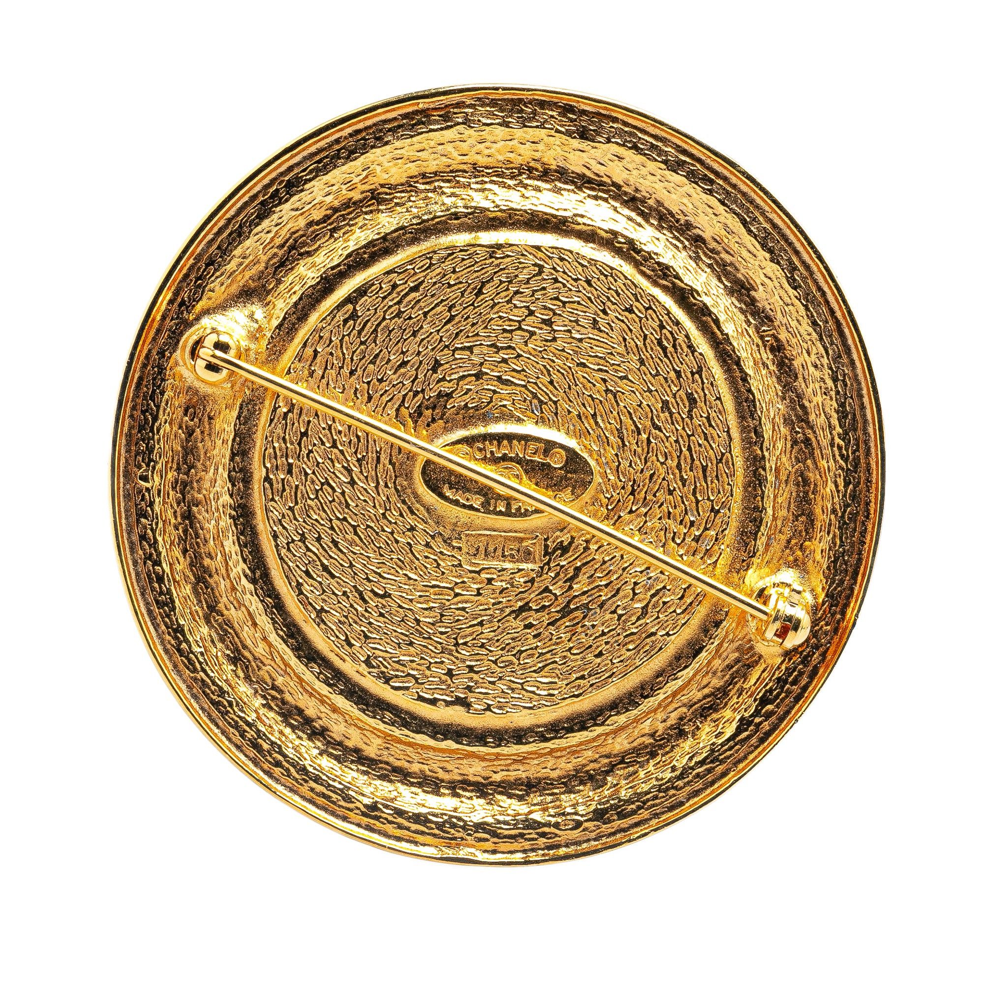 Chanel Chanel Gold Plated 31 Rue Cambon Brooch Gold Size ONE SIZE - 2 Thumbnail