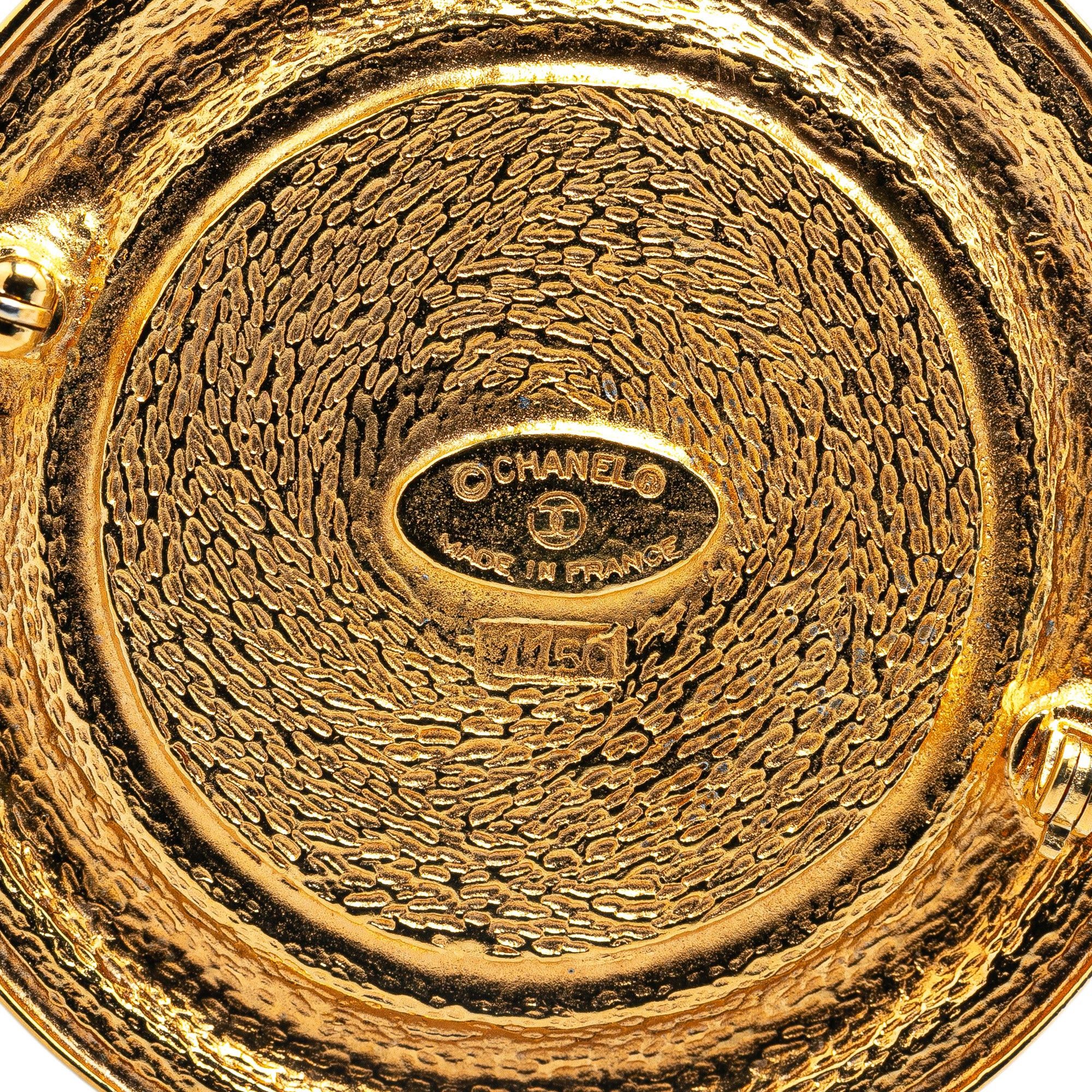 Chanel Chanel Gold Plated 31 Rue Cambon Brooch Gold Size ONE SIZE - 3 Thumbnail