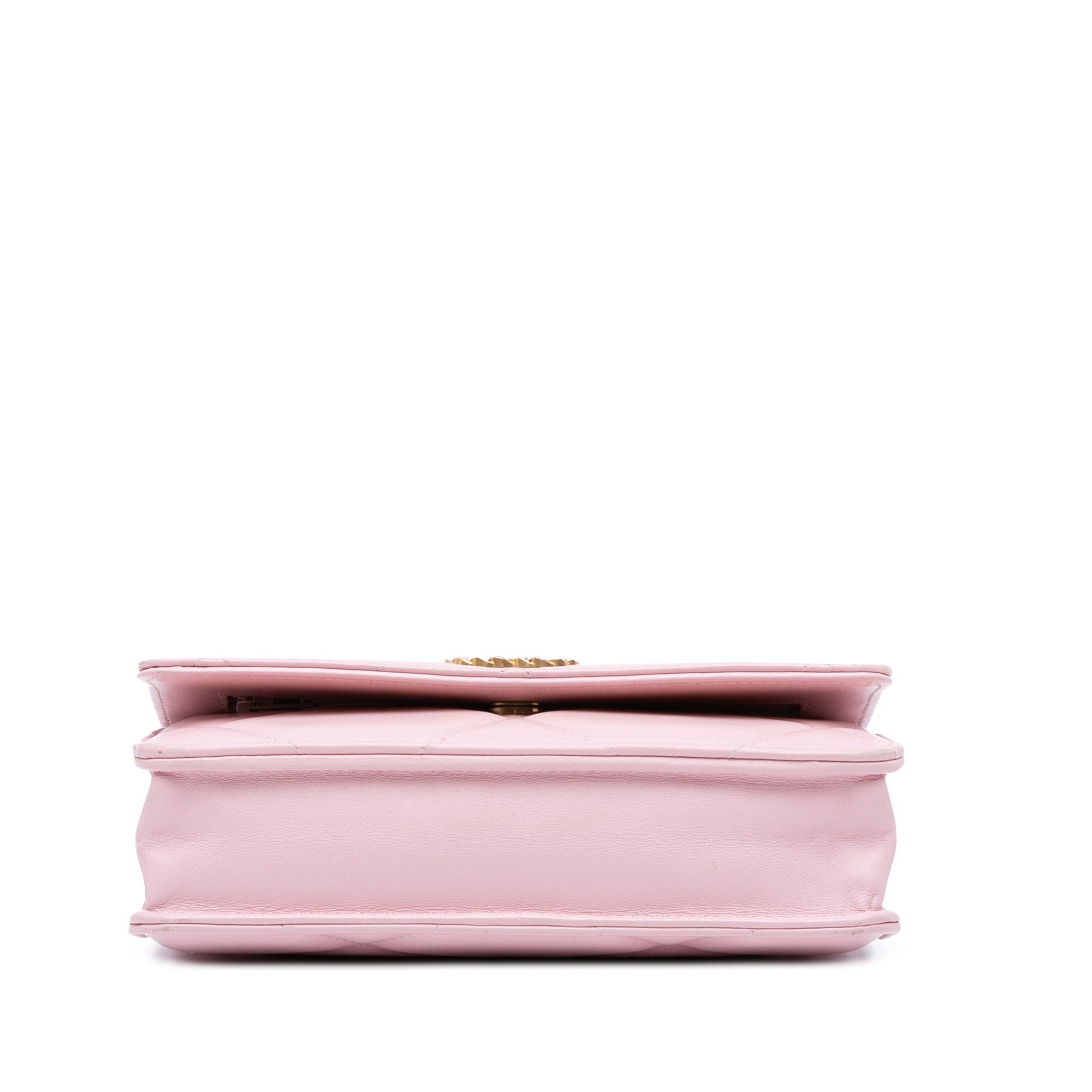 Chanel Chanel Quilted Lambskin 19 Wallet on Chain Pink Size ONE SIZE - 3 Thumbnail
