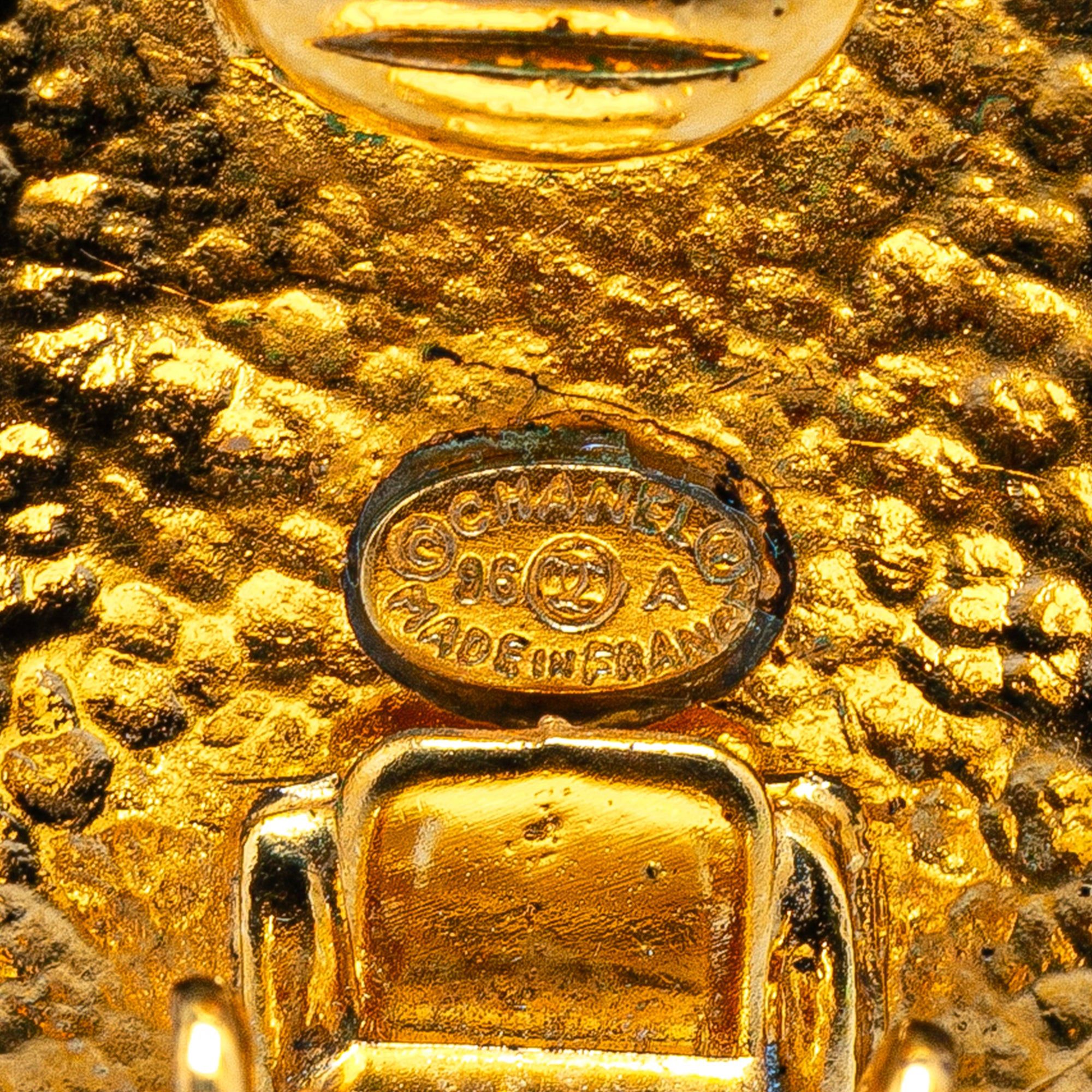 Chanel Chanel Gold Plated CC Clip On Earrings Gold Size ONE SIZE - 3 Thumbnail