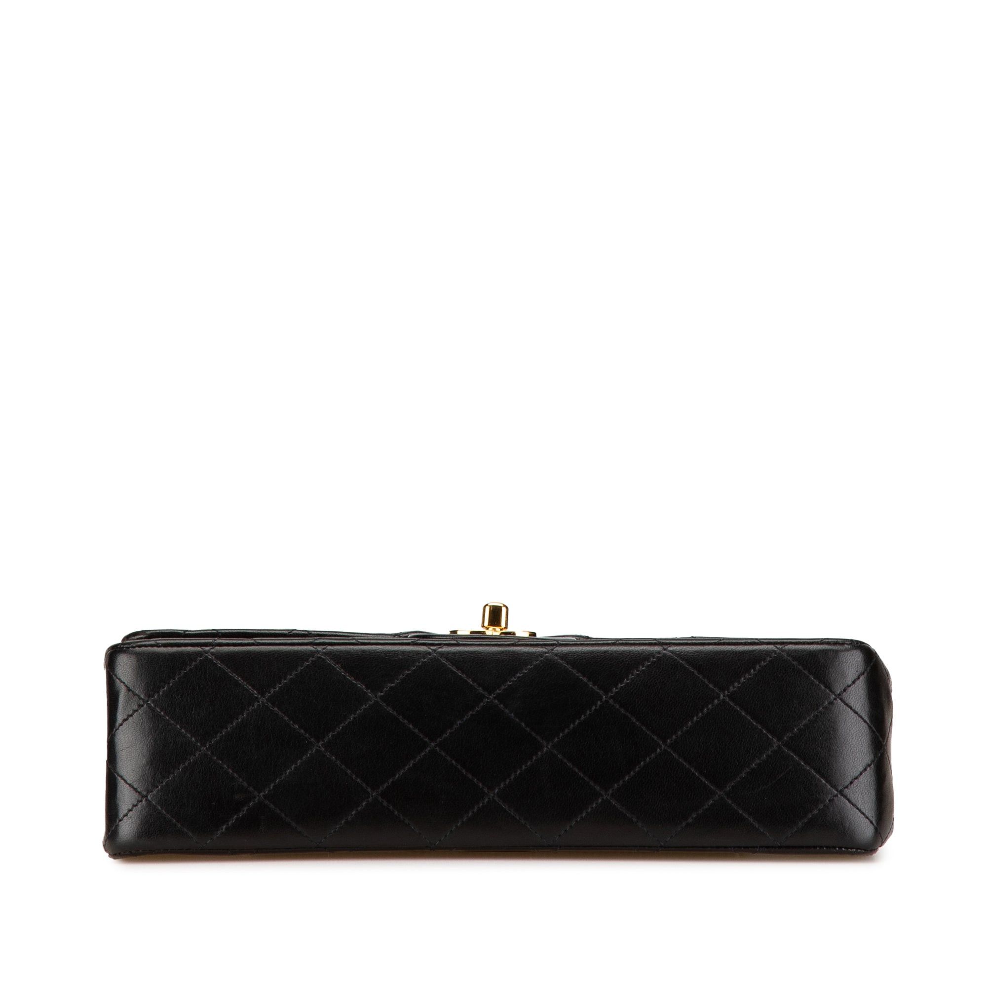 Chanel Chanel Medium Classic Lambskin Double Flap Black Size ONE SIZE - 3 Thumbnail
