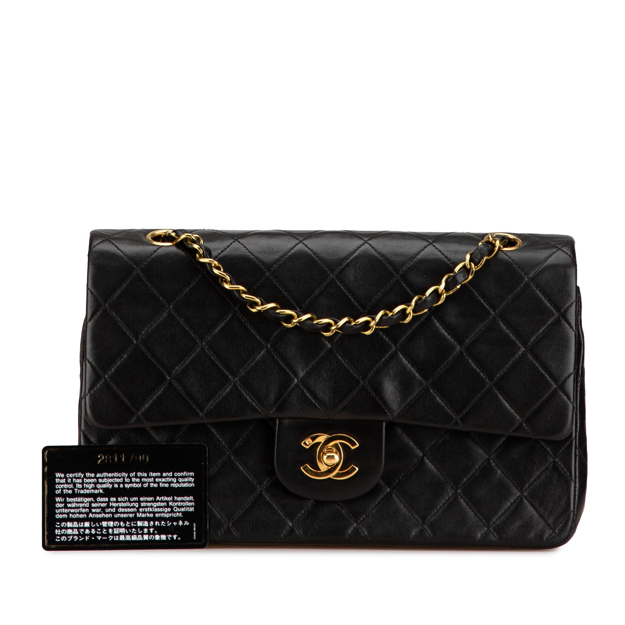 Chanel Chanel Medium Classic Lambskin Double Flap Black Size ONE SIZE - 12 Thumbnail