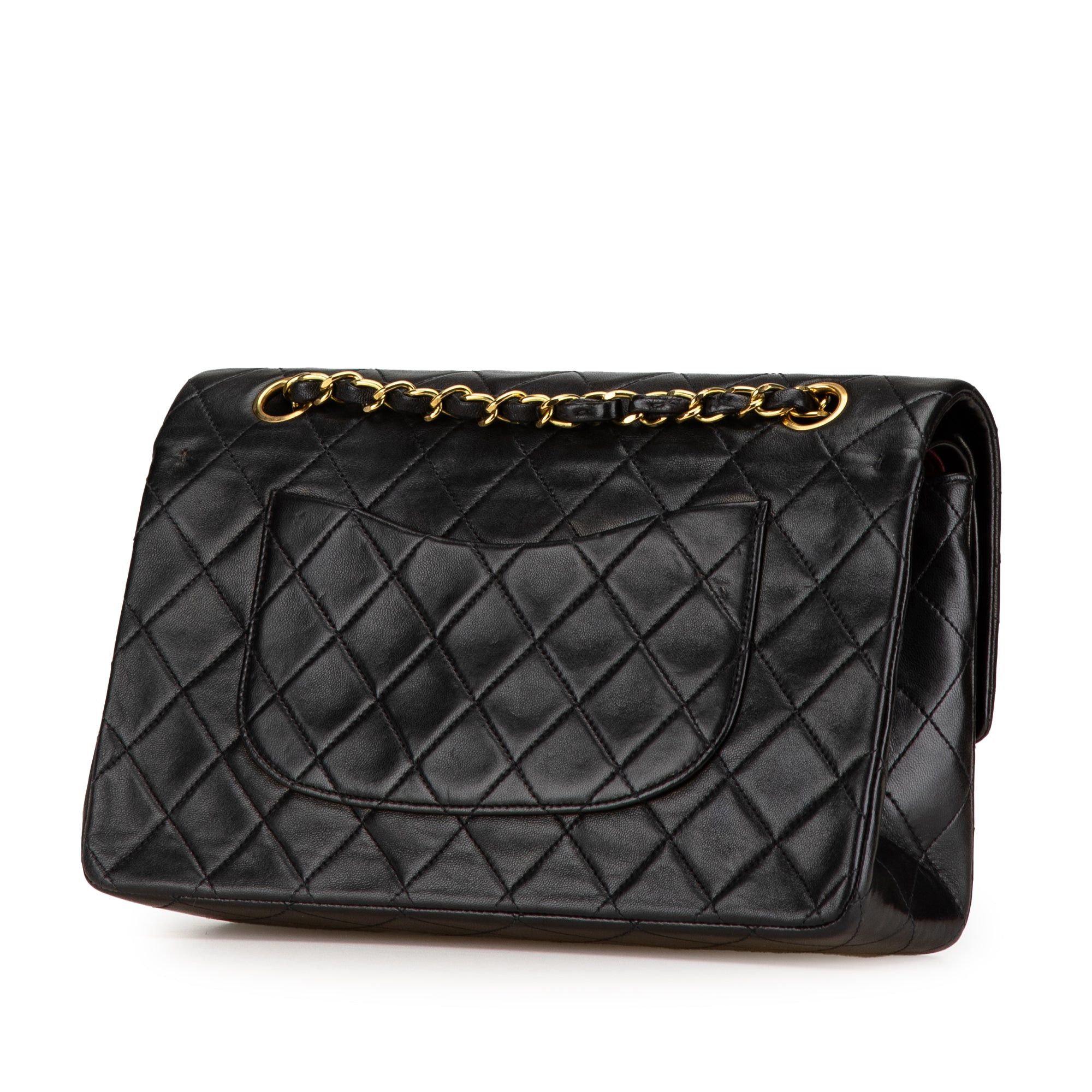 Chanel Chanel Medium Classic Lambskin Double Flap Black Size ONE SIZE - 2 Thumbnail