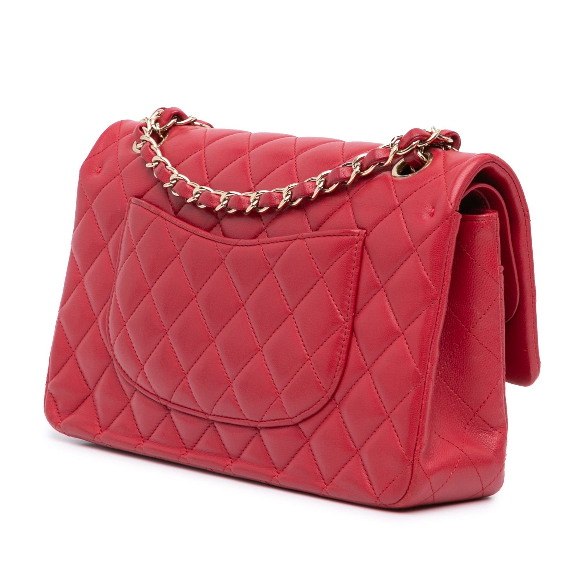 Chanel Chanel Medium Classic Lambskin Double Flap Pink Size ONE SIZE - 2 Thumbnail
