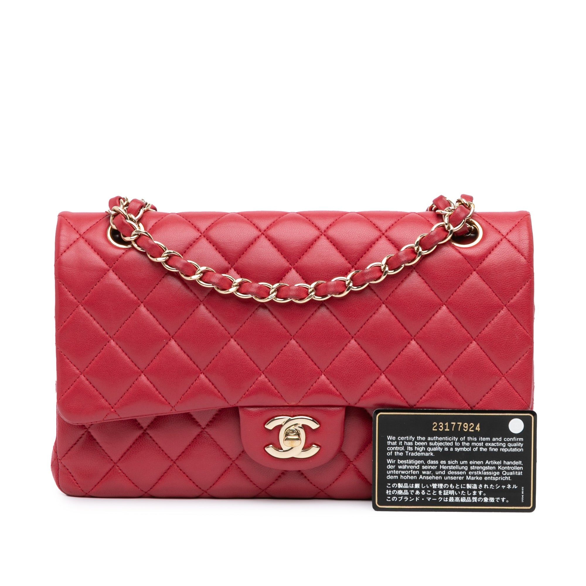 Chanel Chanel Medium Classic Lambskin Double Flap Pink Size ONE SIZE - 11 Thumbnail