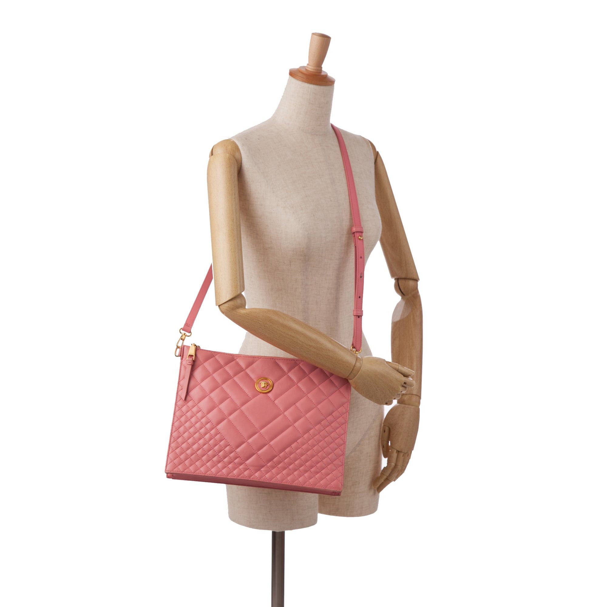 Versace Versace Quilted Medusa Crossbody Pink Size ONE SIZE - 11 Thumbnail