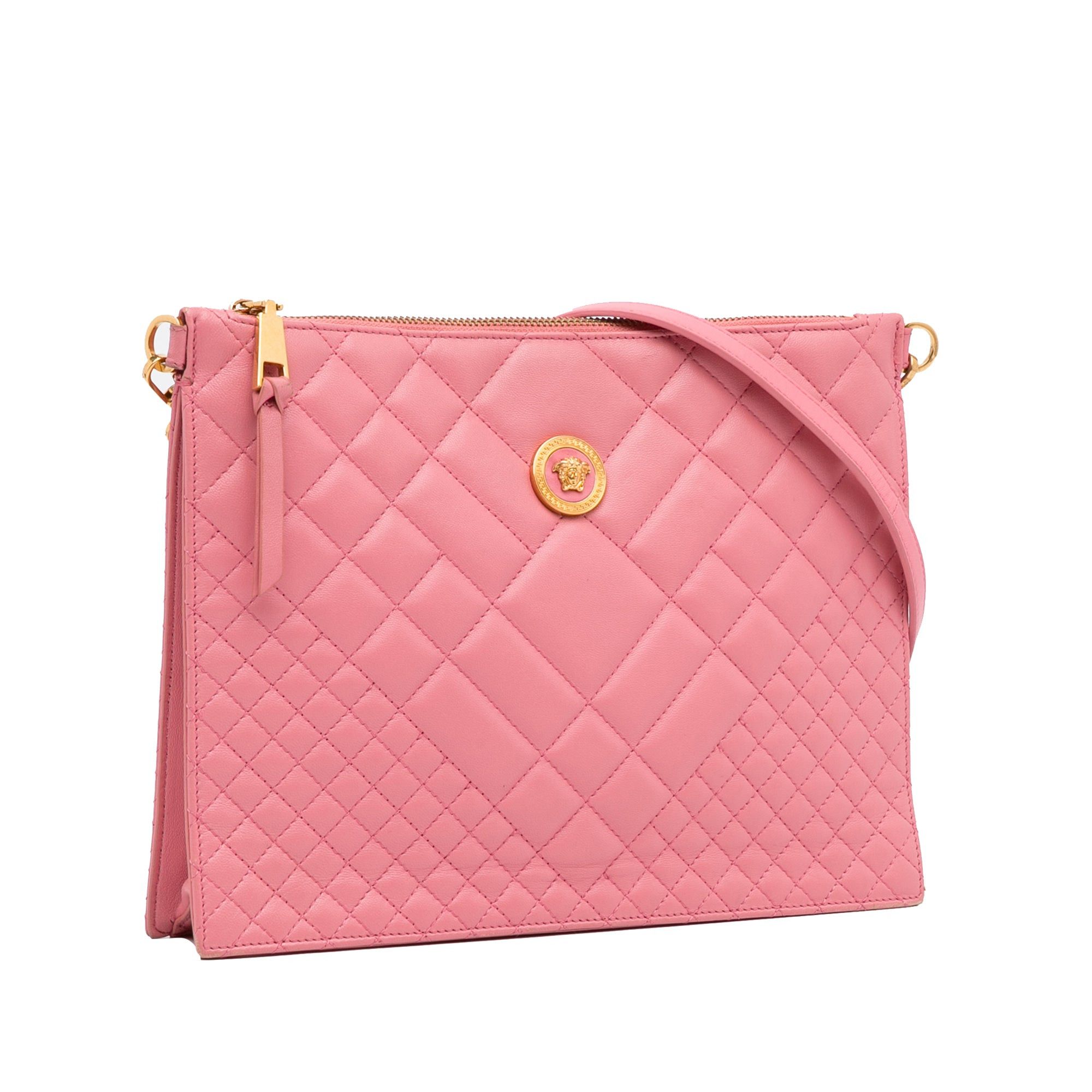 Versace Versace Quilted Medusa Crossbody Pink Size ONE SIZE - 2 Thumbnail