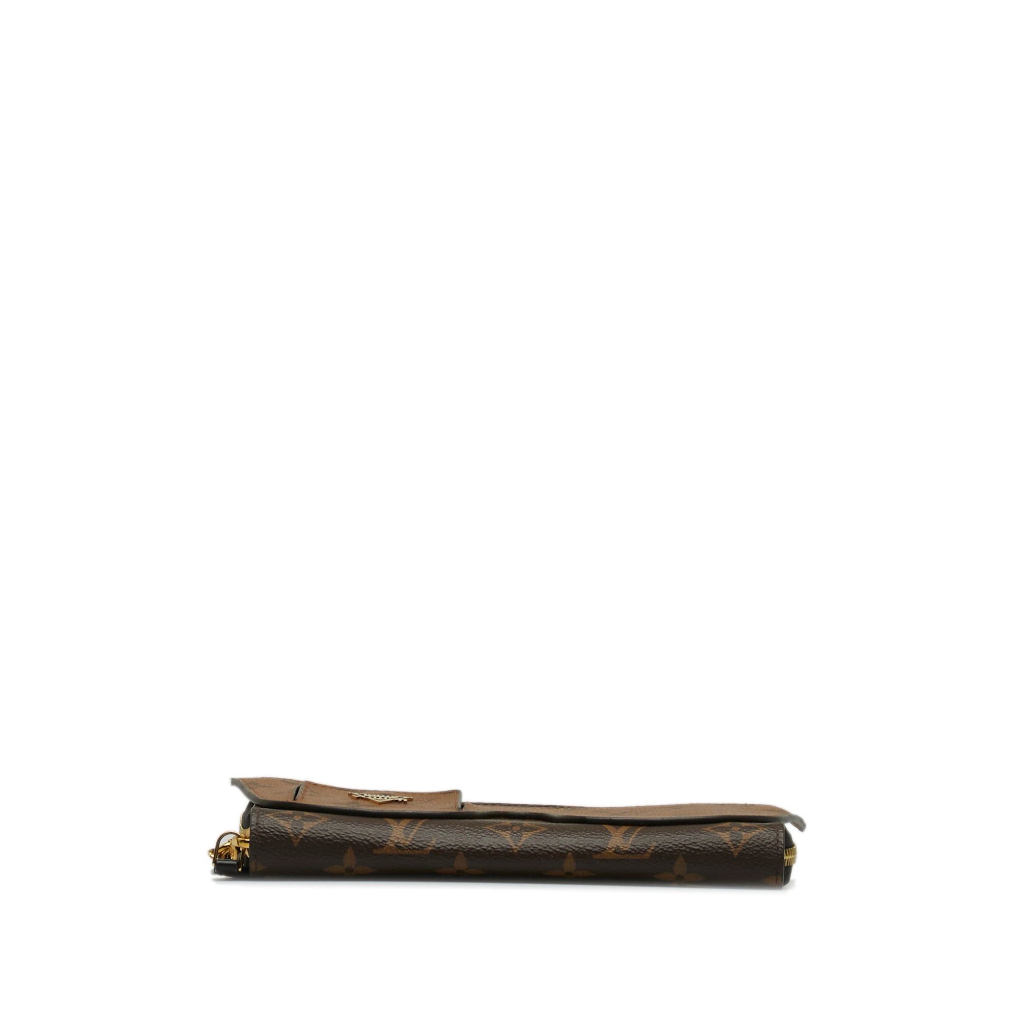 Louis Vuitton Louis Vuitton Monogram Reverse Zippy Wallet Shades Brown Size ONE SIZE - 4 Thumbnail