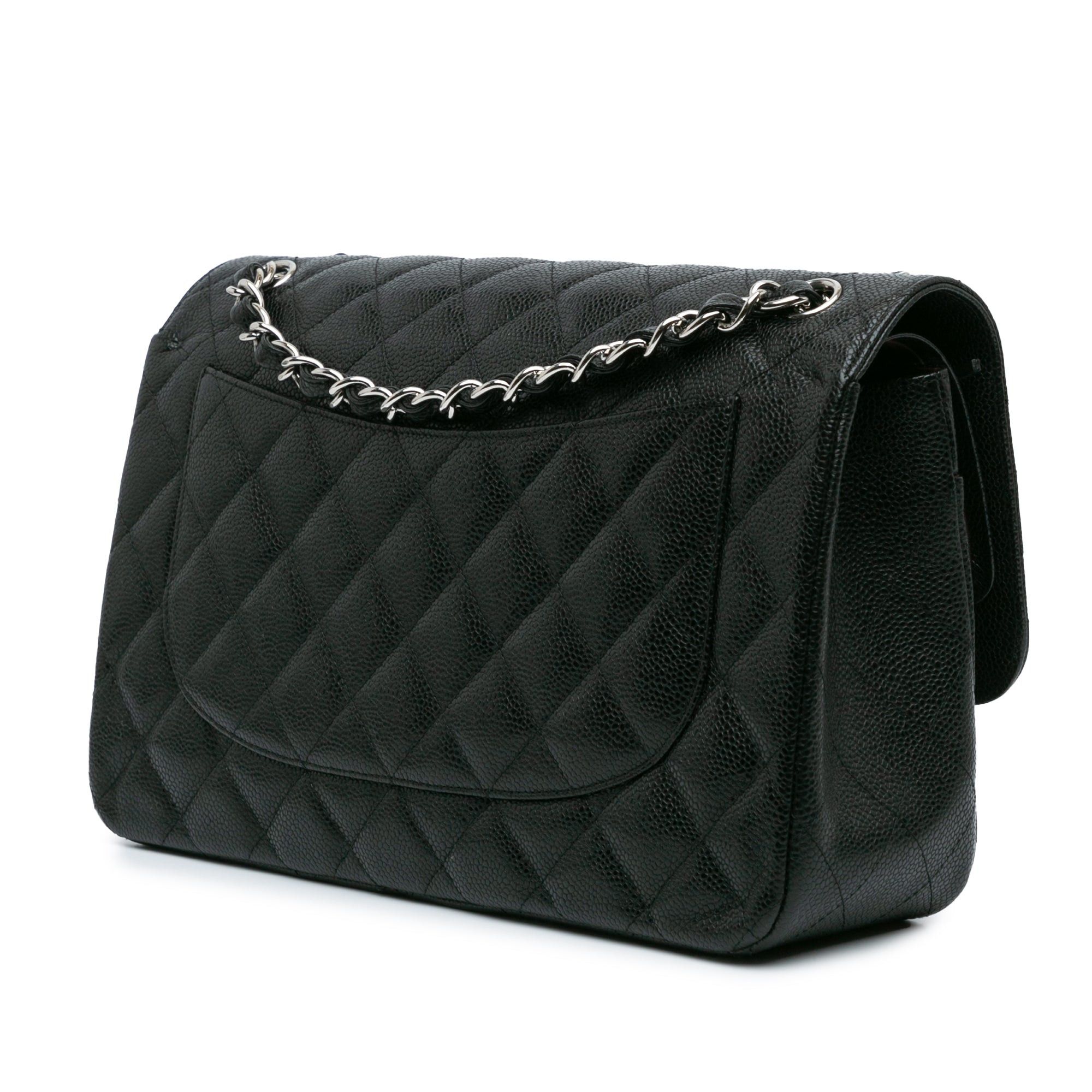 Chanel Chanel Jumbo Classic Caviar Double Flap Black Size ONE SIZE - 2 Thumbnail