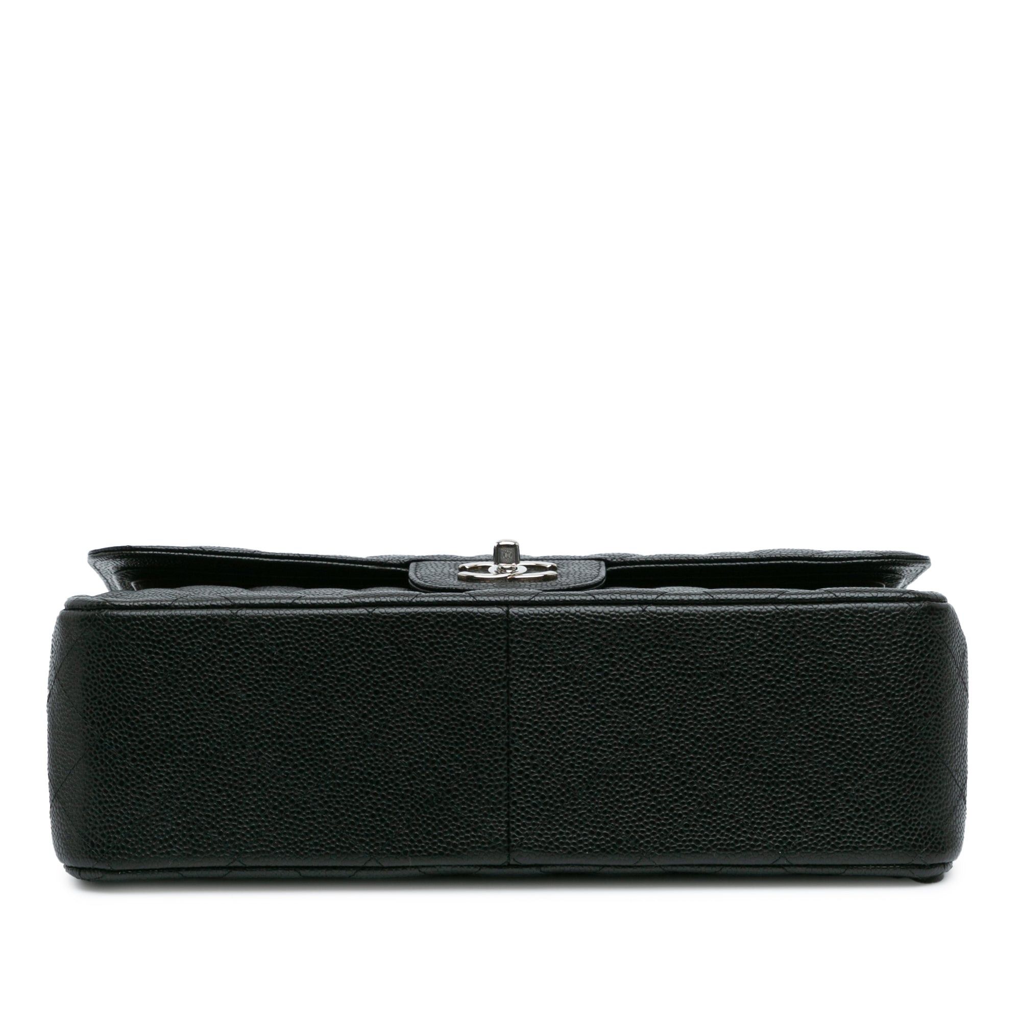 Chanel Chanel Jumbo Classic Caviar Double Flap Black Size ONE SIZE - 3 Thumbnail
