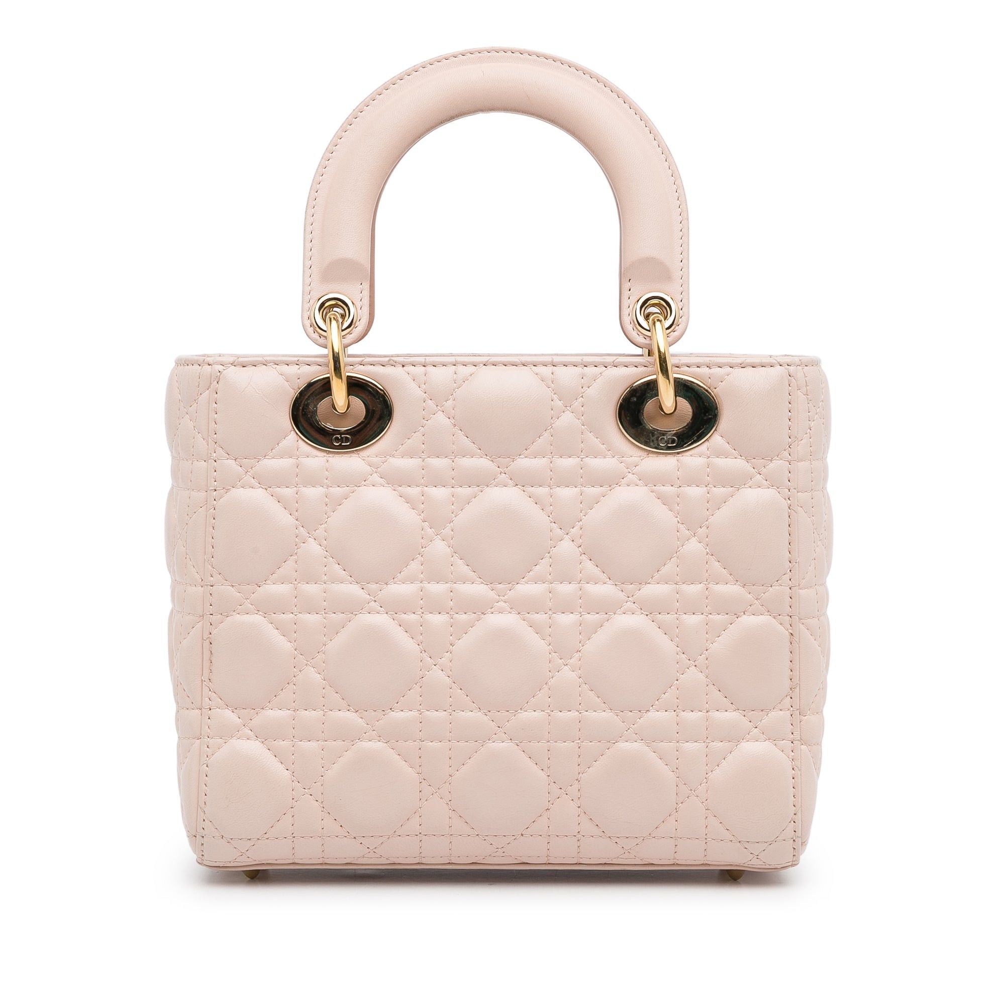 Dior Dior Small Lambskin Cannage My ABCDior Lady Dior Pink Size ONE SIZE - 4 Thumbnail