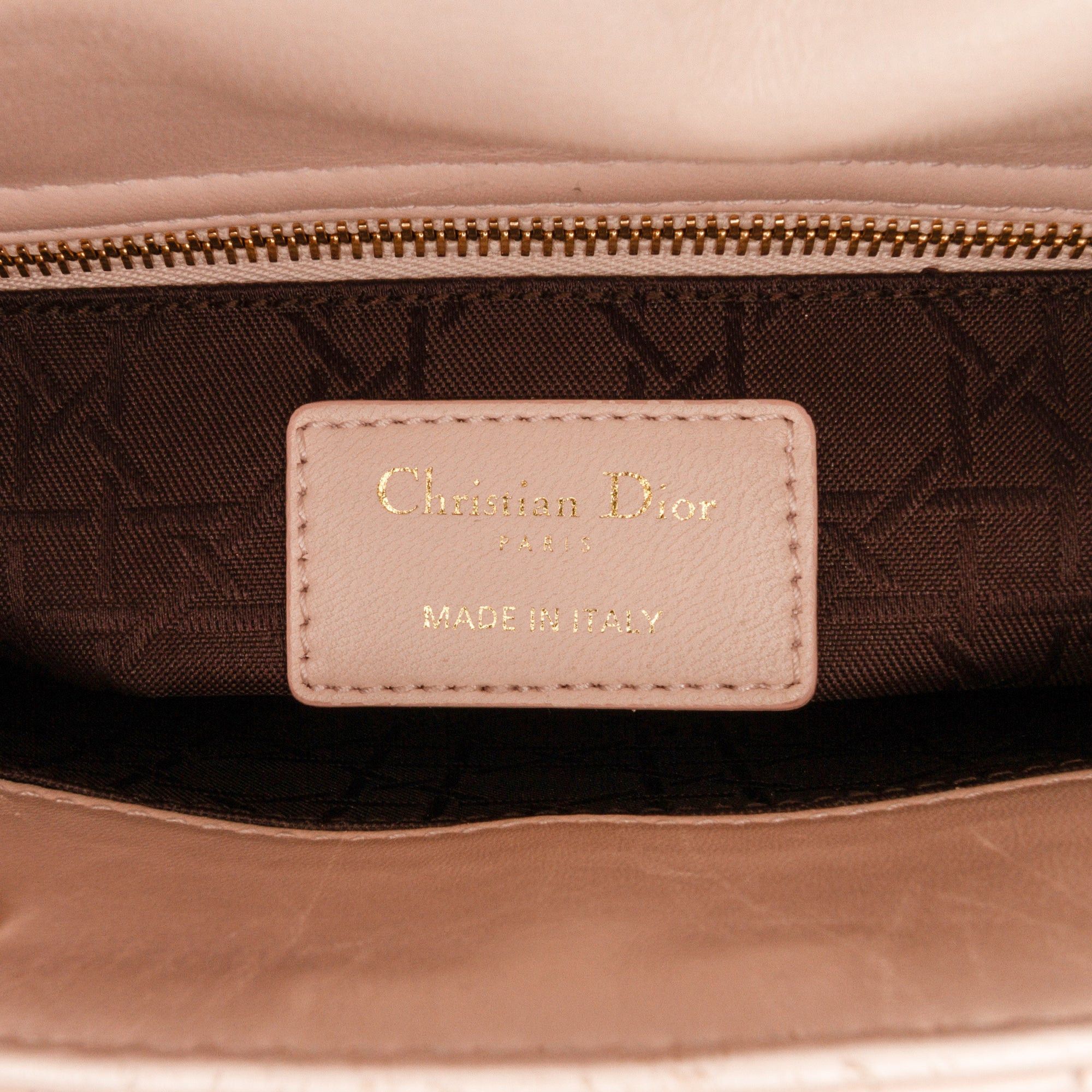 Dior Dior Small Lambskin Cannage My ABCDior Lady Dior Pink Size ONE SIZE - 7 Thumbnail