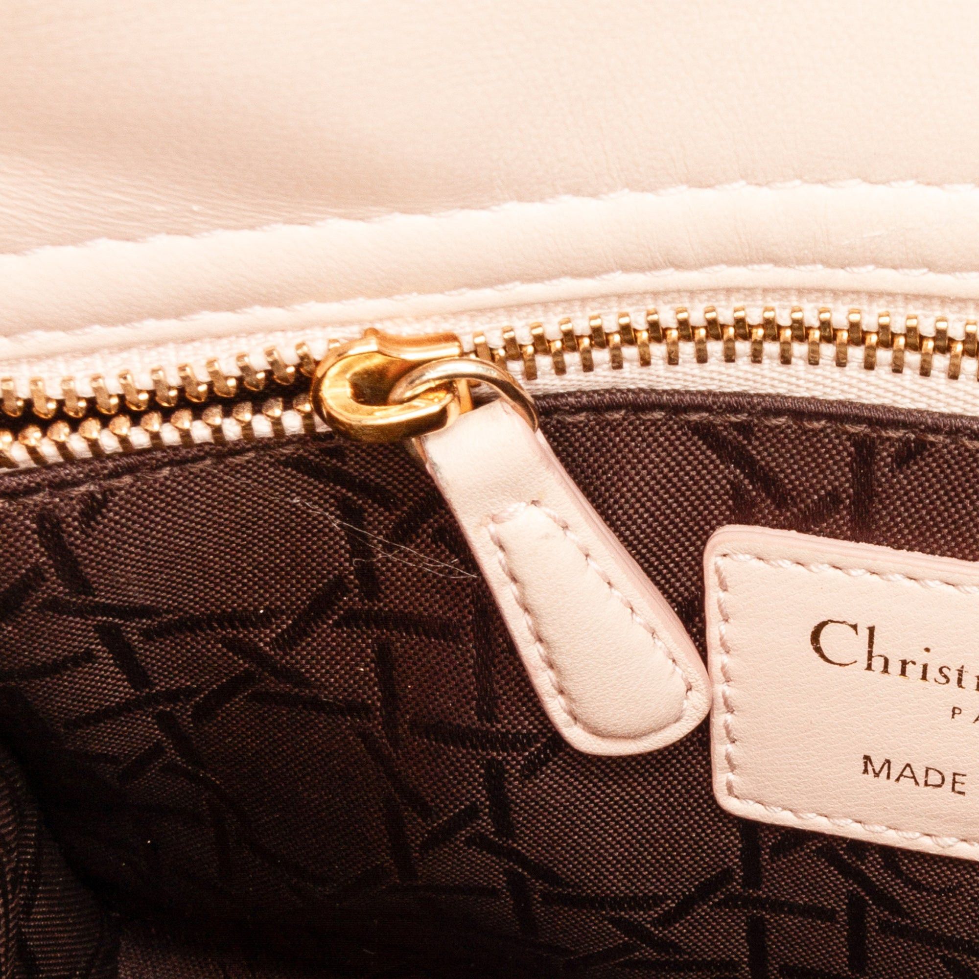 Dior Dior Small Lambskin Cannage My ABCDior Lady Dior Pink Size ONE SIZE - 9 Thumbnail