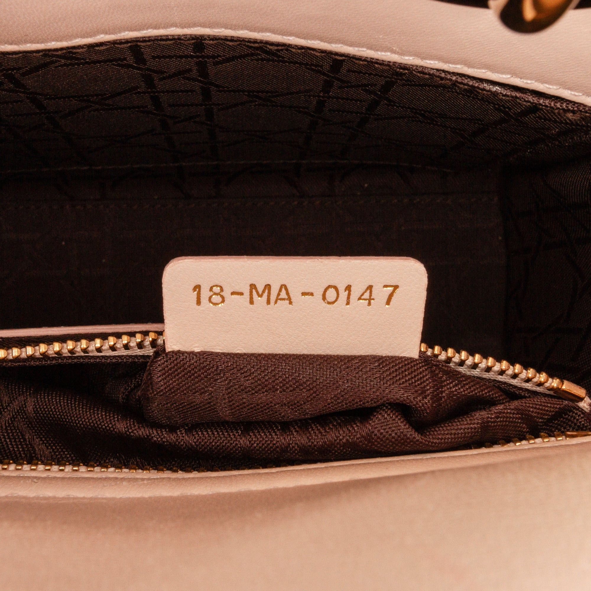 Dior Dior Small Lambskin Cannage My ABCDior Lady Dior Pink Size ONE SIZE - 8 Thumbnail