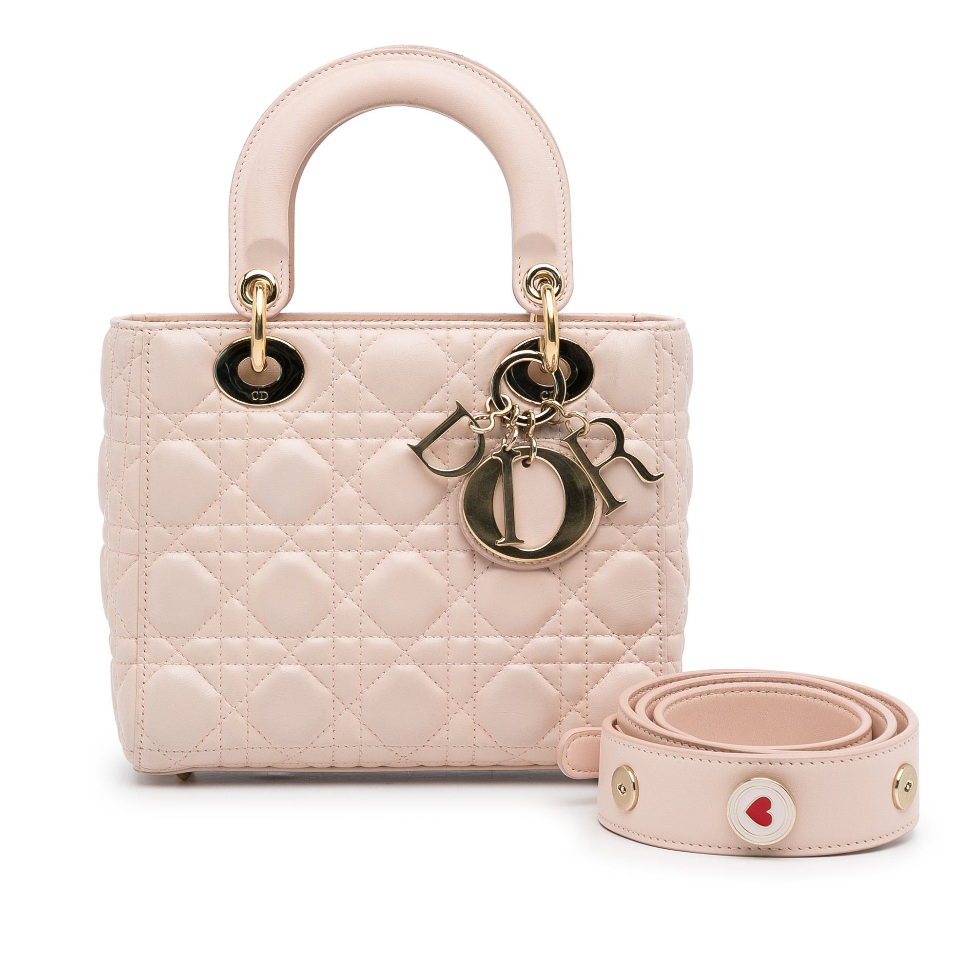 Dior Dior Small Lambskin Cannage My ABCDior Lady Dior Pink Size ONE SIZE - 16 Thumbnail