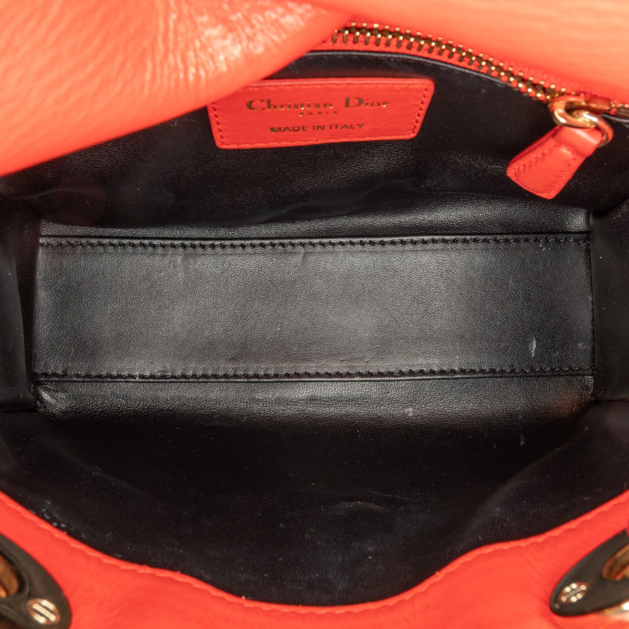 Dior Dior Mini Calfskin Sequin Embellished Lady Dior Red Size ONE SIZE - 5 Thumbnail