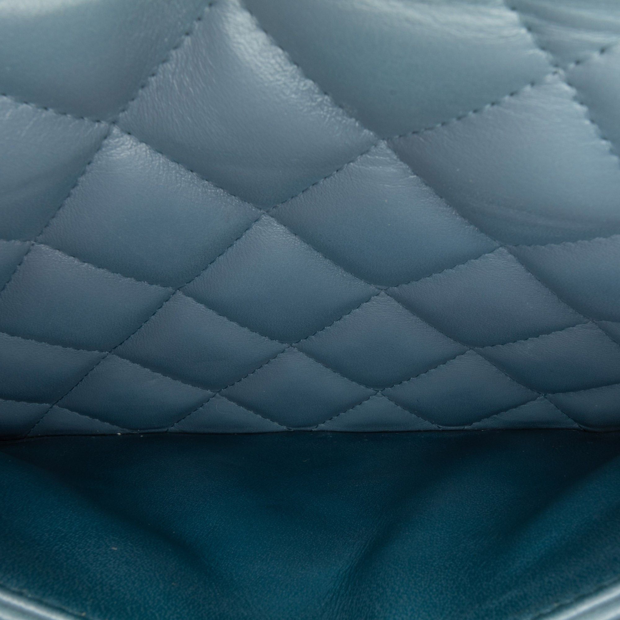 Chanel Chanel Jumbo Classic Lambskin Double Flap Blue Size ONE SIZE - 13 Thumbnail