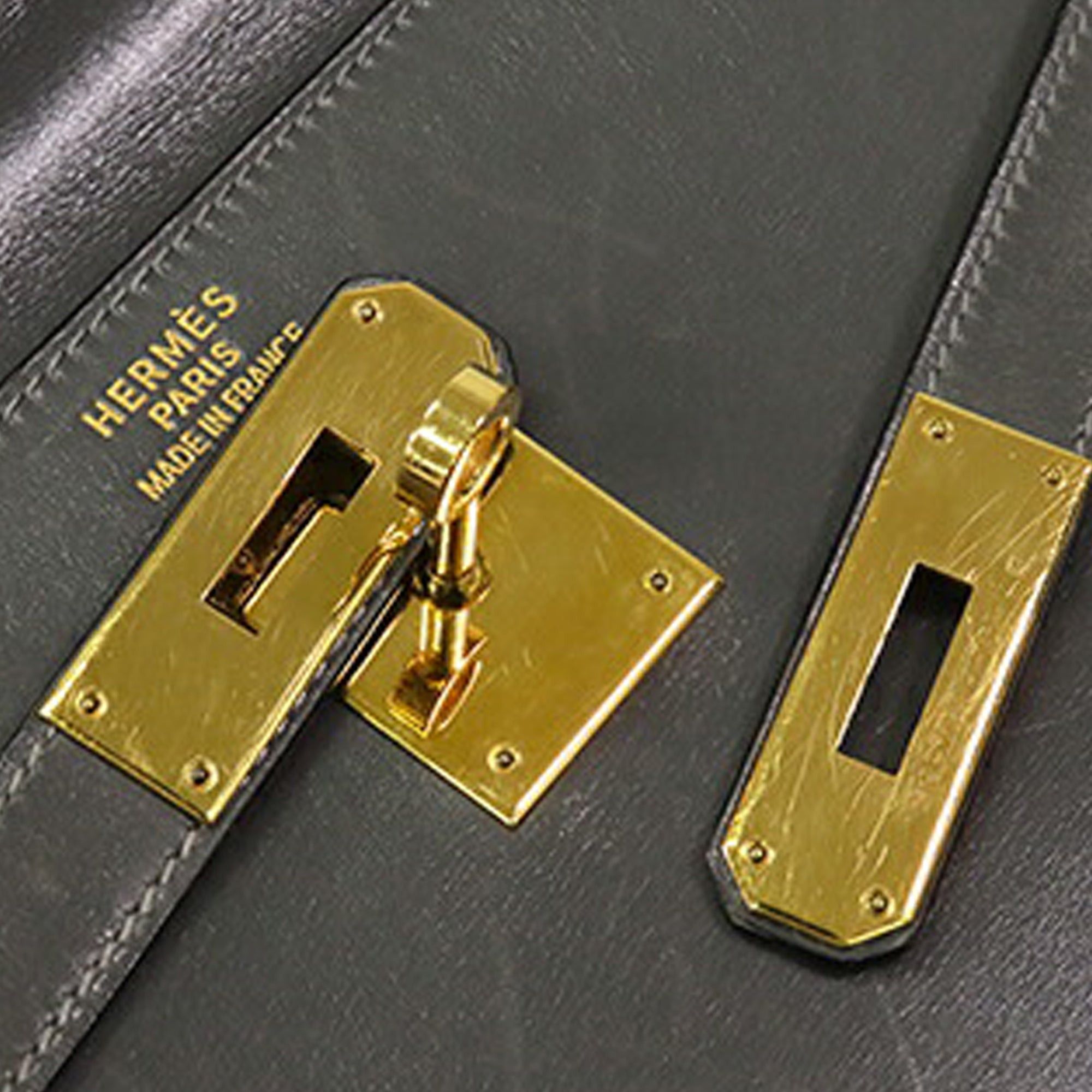 Hermes Hermès Box Calf Kelly II Sellier 35 Black Size ONE SIZE - 5 Thumbnail