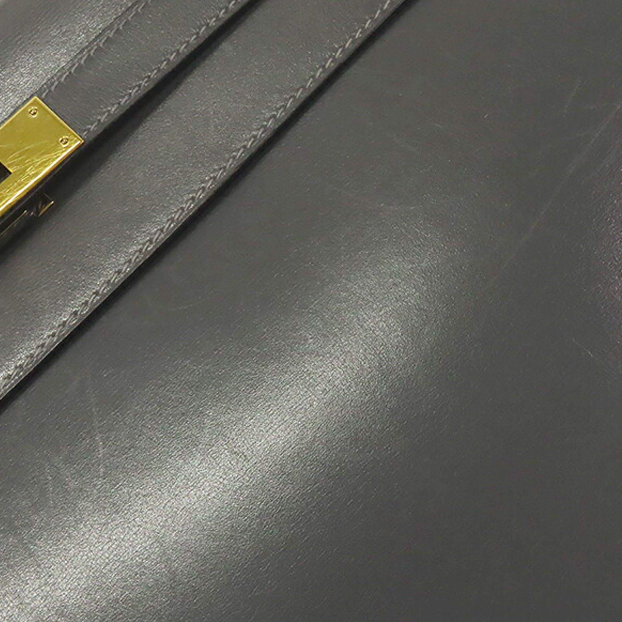 Hermes Hermès Box Calf Kelly II Sellier 35 Black Size ONE SIZE - 8 Thumbnail