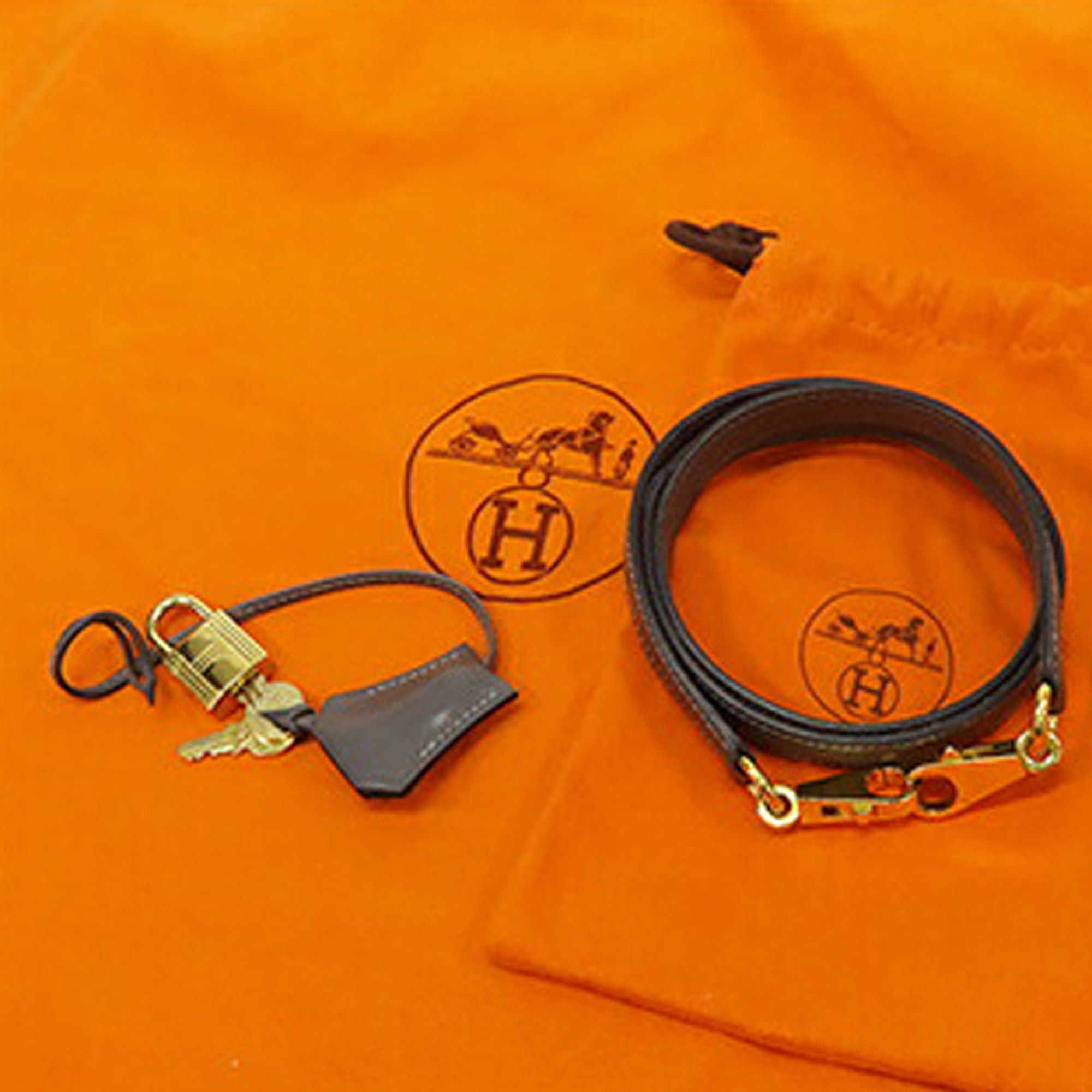 Hermes Hermès Box Calf Kelly II Sellier 35 Black Size ONE SIZE - 10 Thumbnail