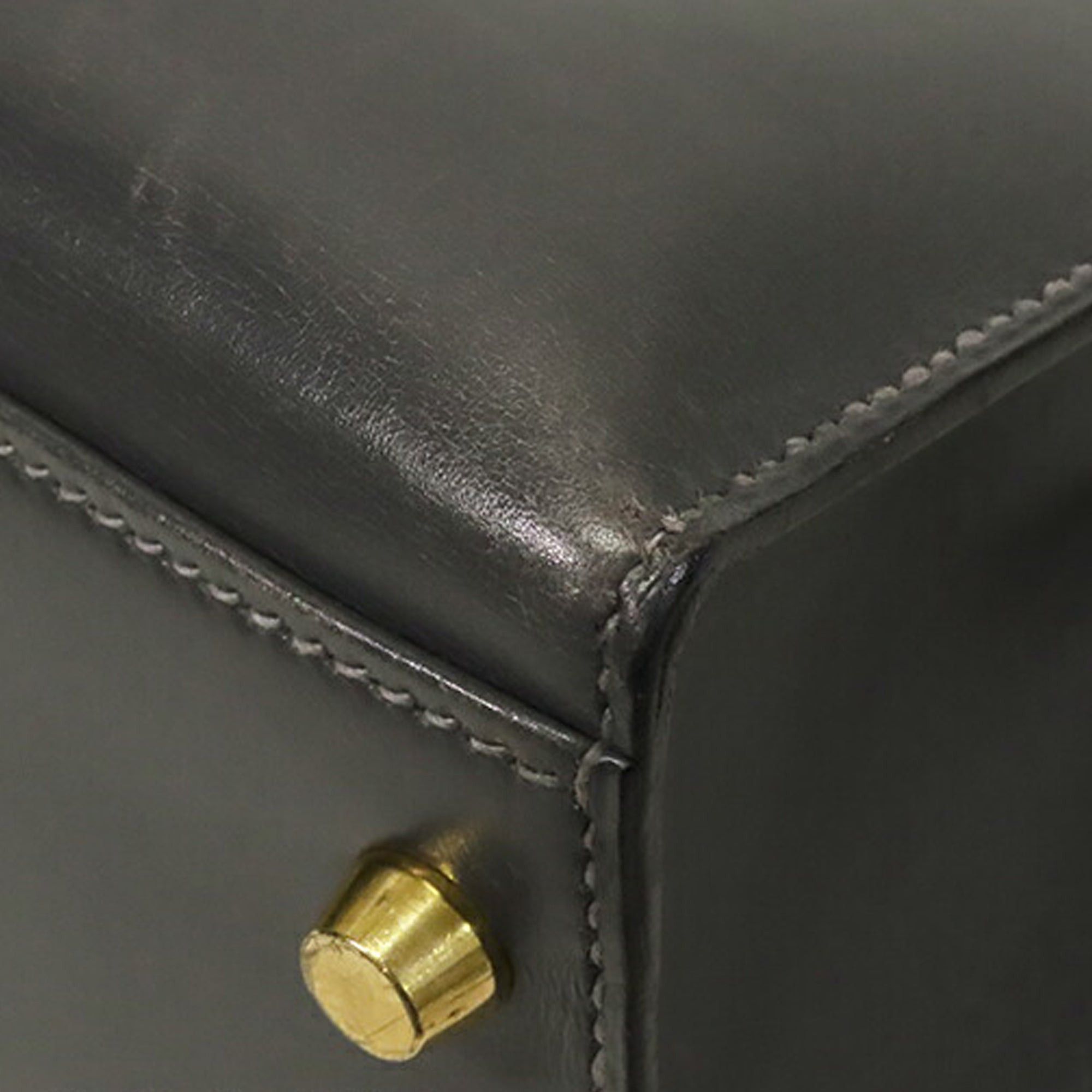 Hermes Hermès Box Calf Kelly II Sellier 35 Black Size ONE SIZE - 9 Thumbnail