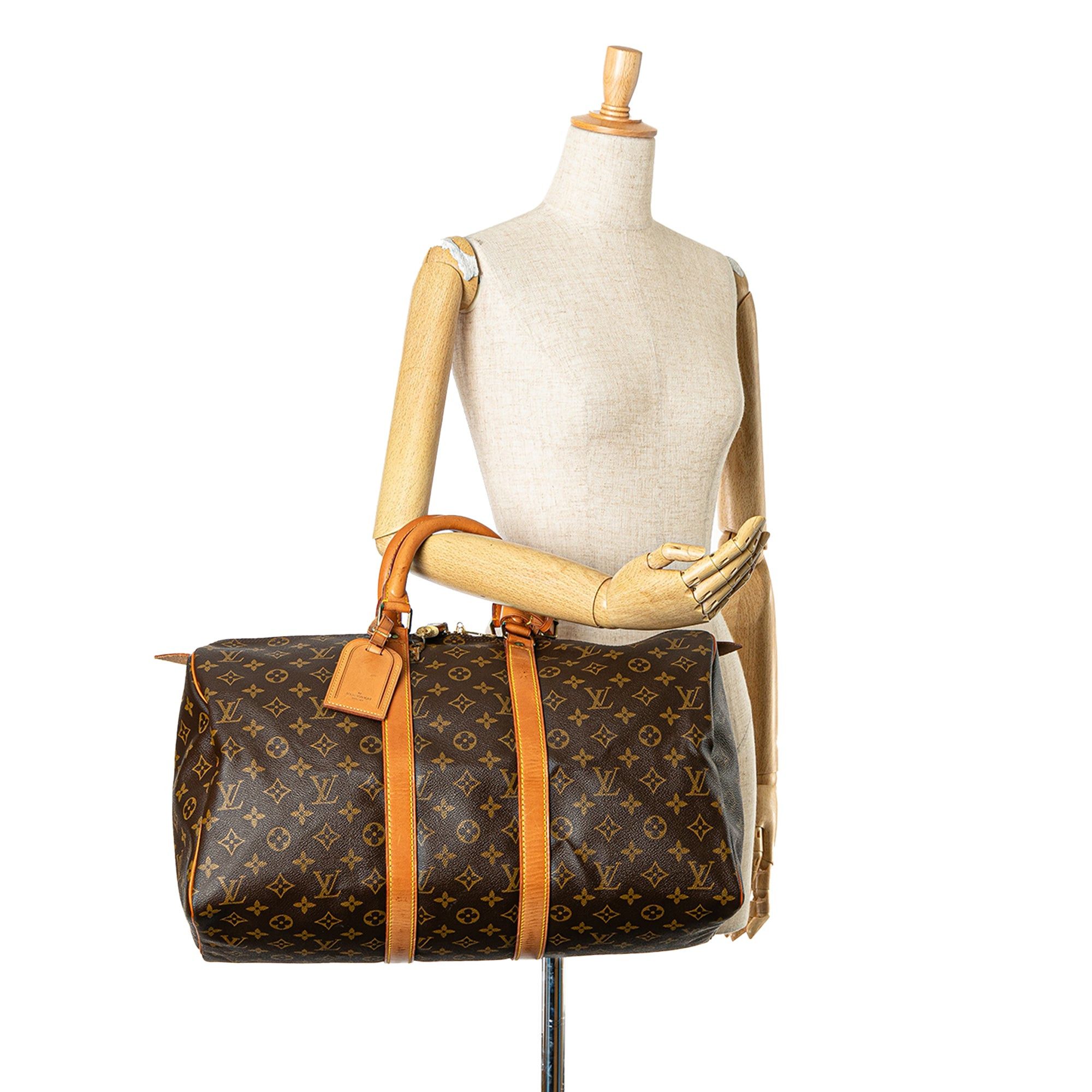 Louis Vuitton Louis Vuitton Monogram Keepall 45 Brown Size ONE SIZE - 10 Thumbnail
