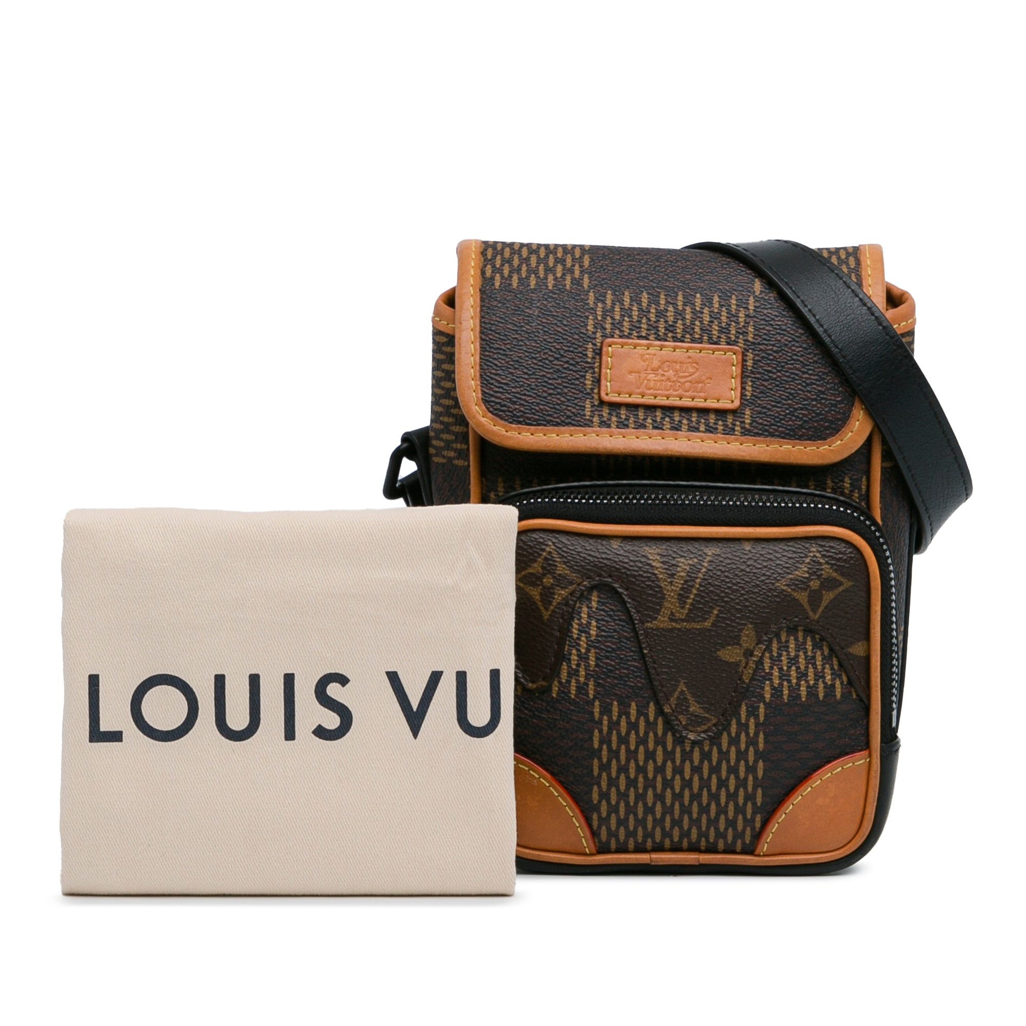 Louis Vuitton Louis Vuitton Nigo Giant Damier Ebene Monogram Nano Amazone Brown Size ONE SIZE - 12 Thumbnail