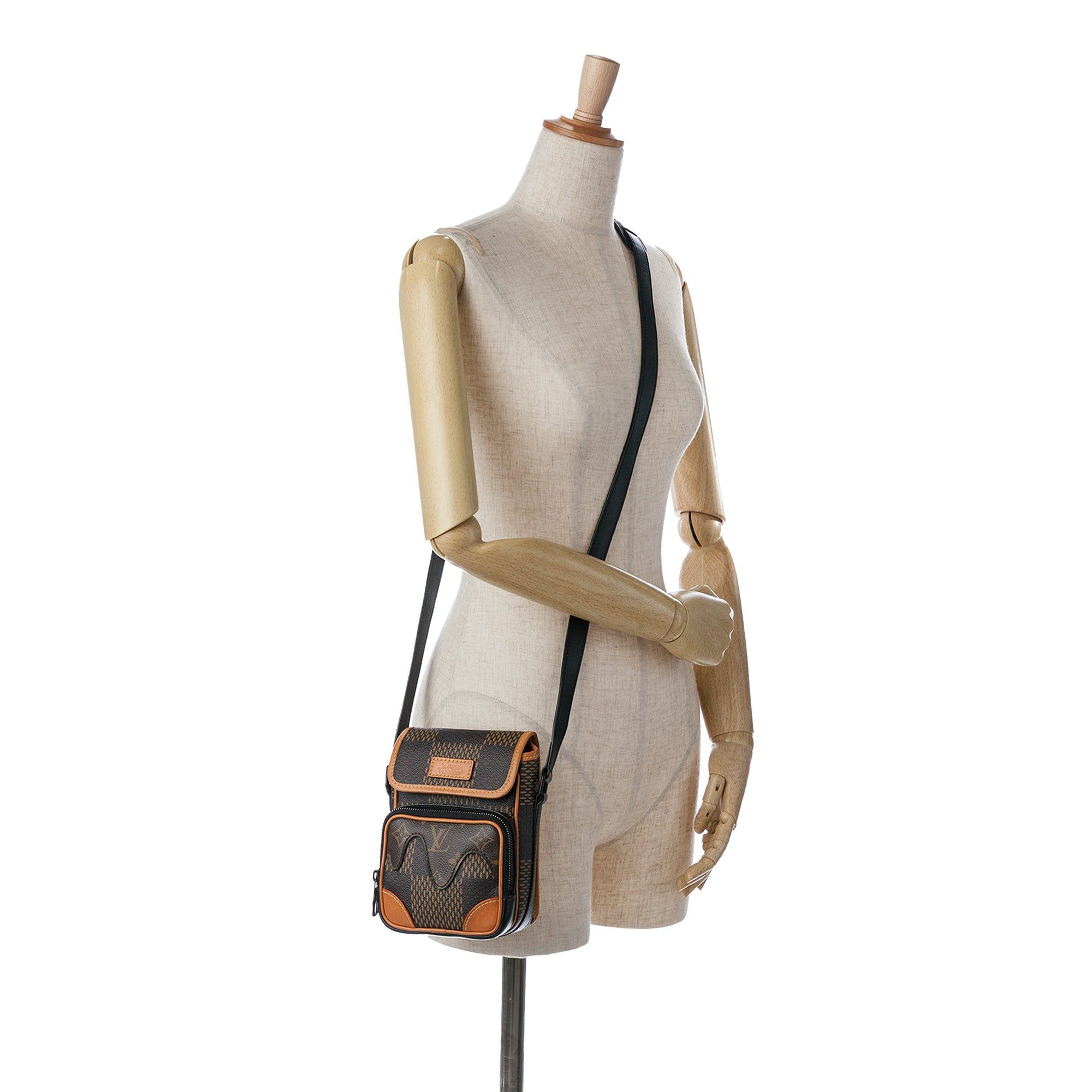 Louis Vuitton Louis Vuitton Nigo Giant Damier Ebene Monogram Nano Amazone Brown Size ONE SIZE - 11 Thumbnail