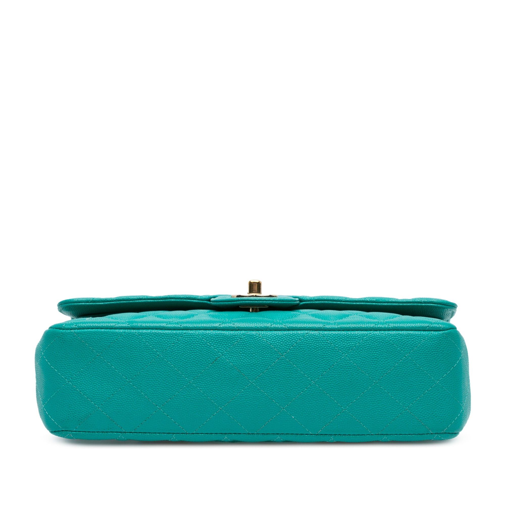 Chanel Chanel Medium Classic Caviar Double Flap Blue Size ONE SIZE - 3 Thumbnail