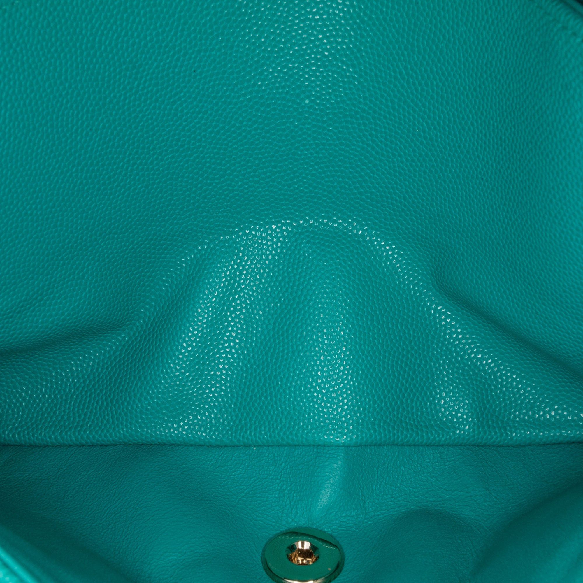 Chanel Chanel Medium Classic Caviar Double Flap Blue Size ONE SIZE - 5 Thumbnail