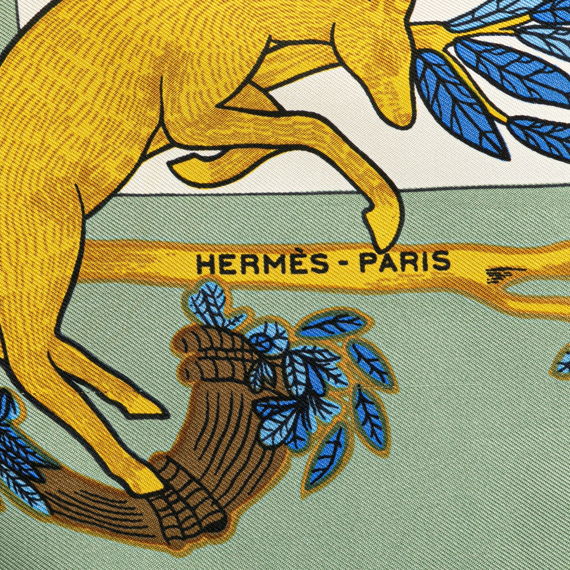 Hermes Hermès Alphabet III Silk Scarf White Size ONE SIZE - 5 Thumbnail