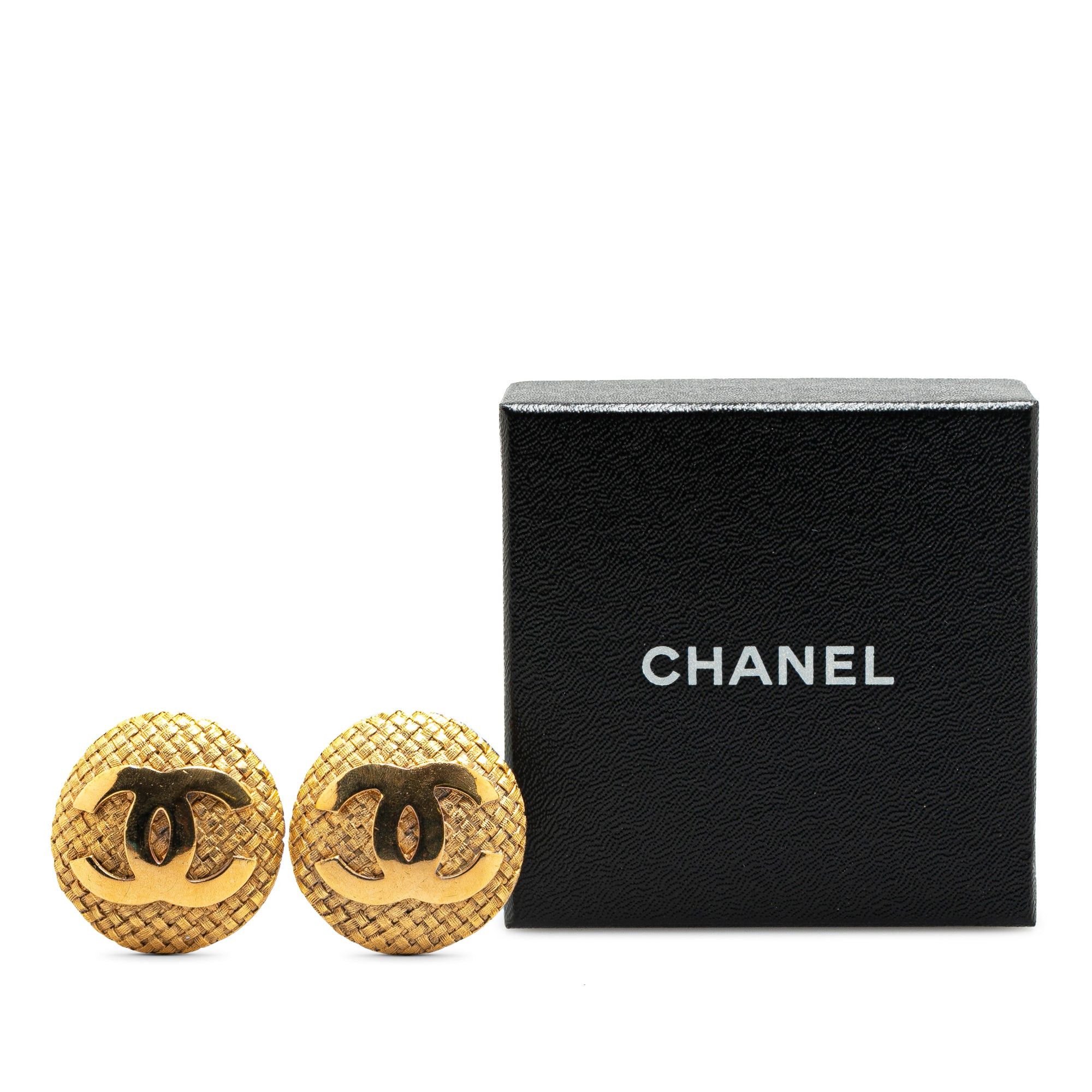 Chanel Chanel Gold Plated CC Clip On Earrings Gold Size ONE SIZE - 4 Thumbnail