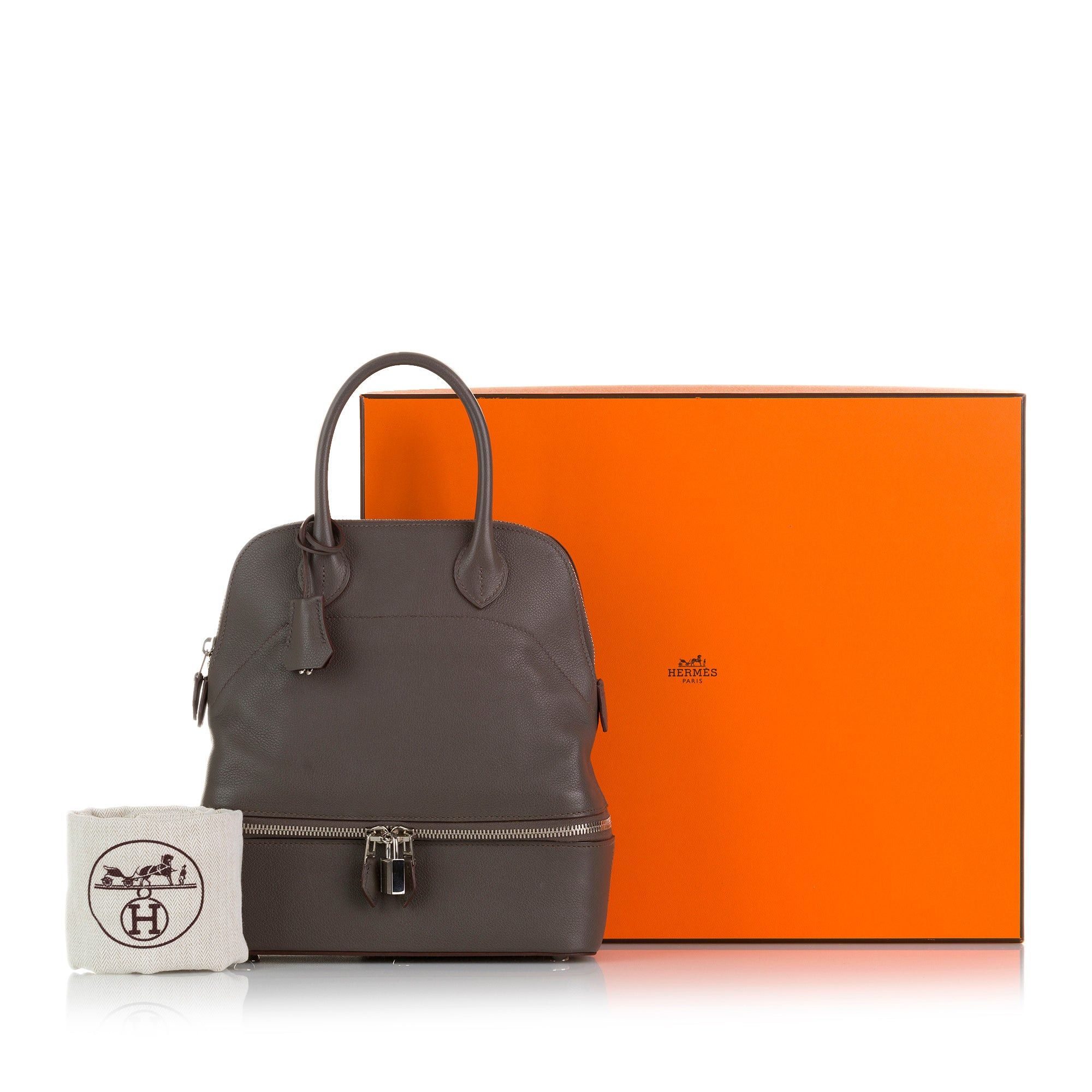 Hermes Hermès Bolide Secret Handbag Gray Size ONE SIZE - 11 Thumbnail
