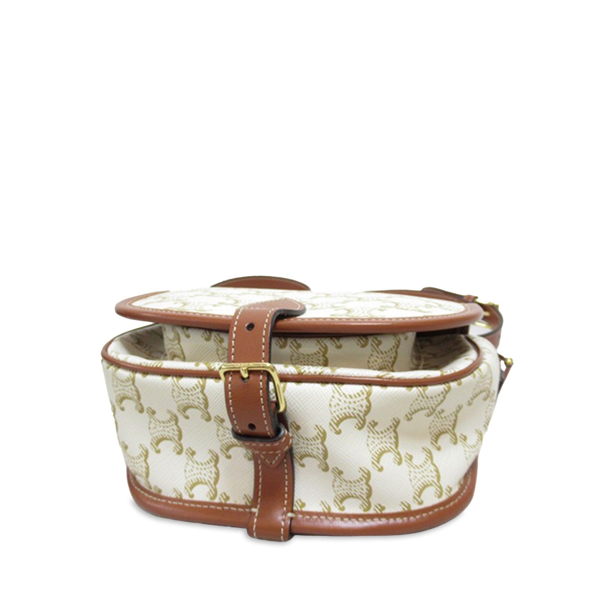 Celine Celine Monogram Triomphe Crossbody White Size ONE SIZE - 4 Thumbnail