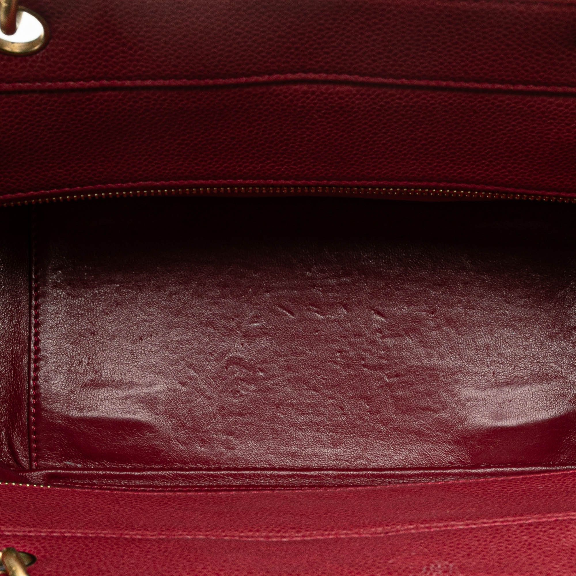 Chanel Chanel Caviar Grand Shopping Tote Red Size ONE SIZE - 4 Thumbnail