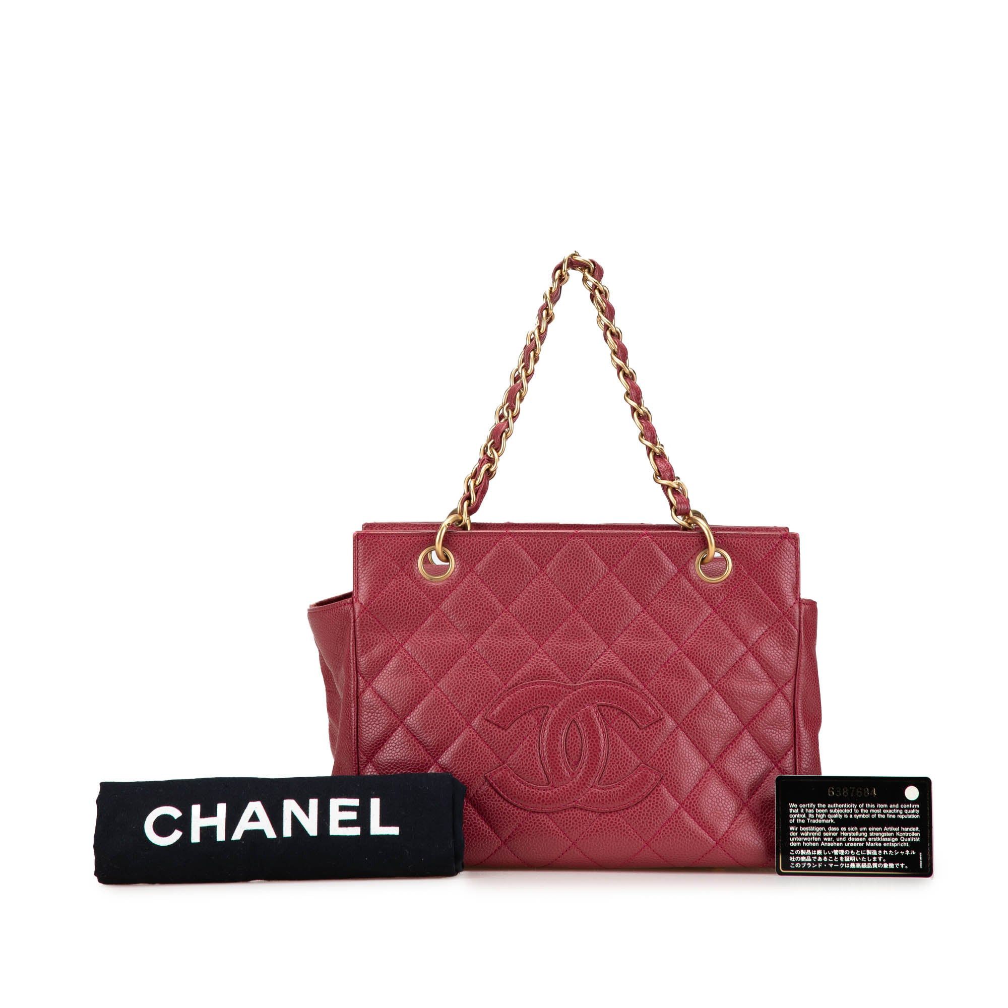Chanel Chanel Caviar Grand Shopping Tote Red Size ONE SIZE - 11 Thumbnail